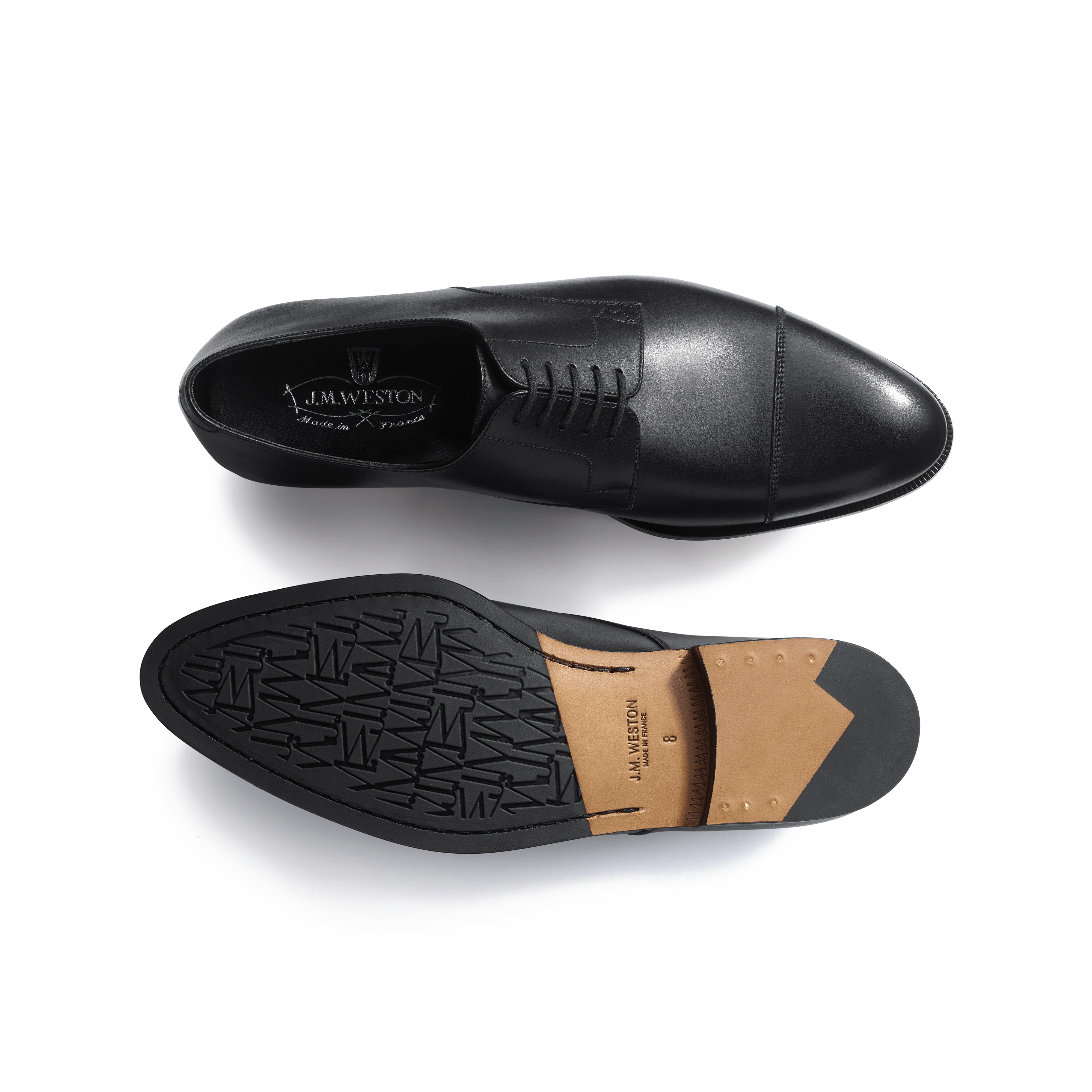 Derby West [homme cuir lisse noir] - Image 4