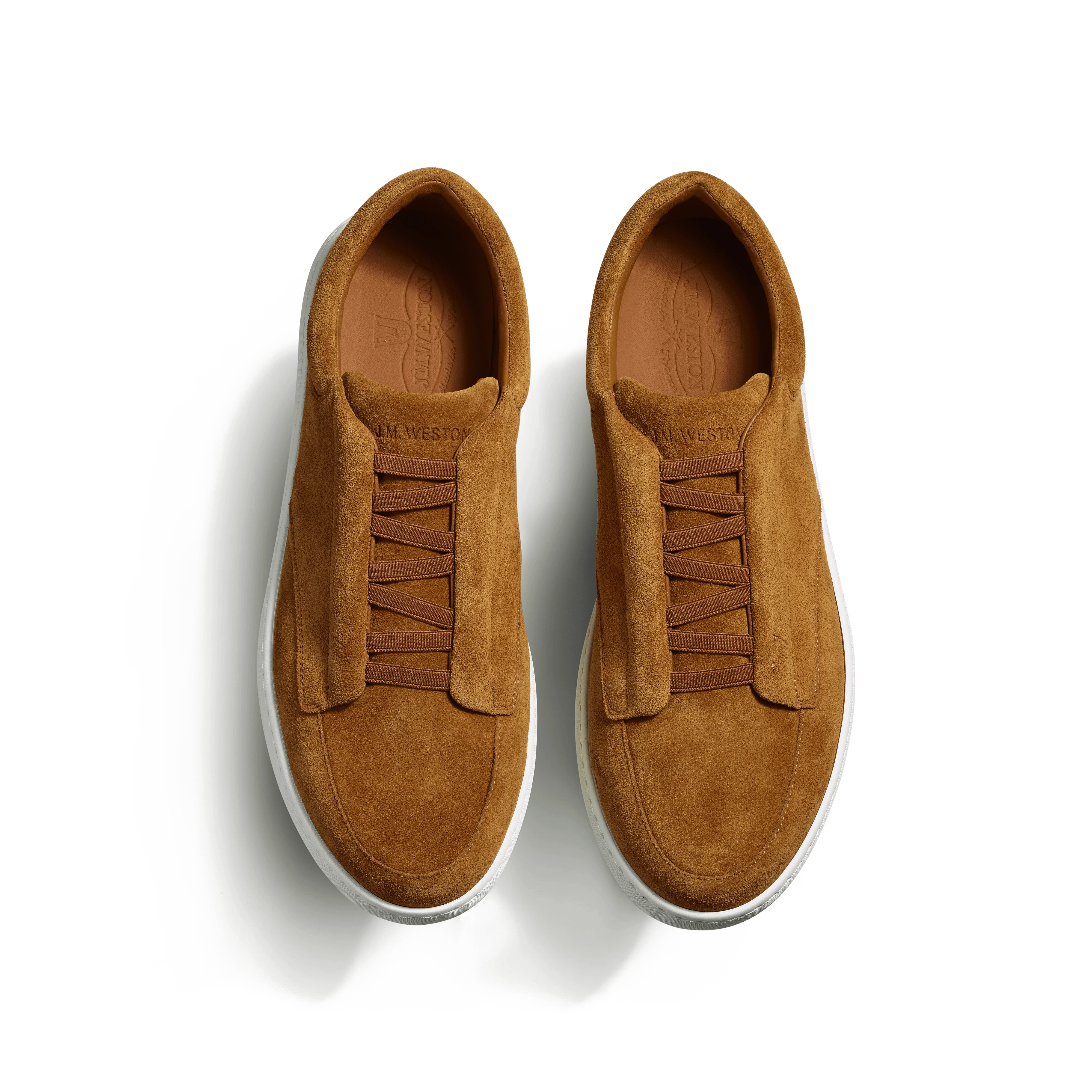 Dress sneaker [basket cuir veau velours beachnut] - Image 3