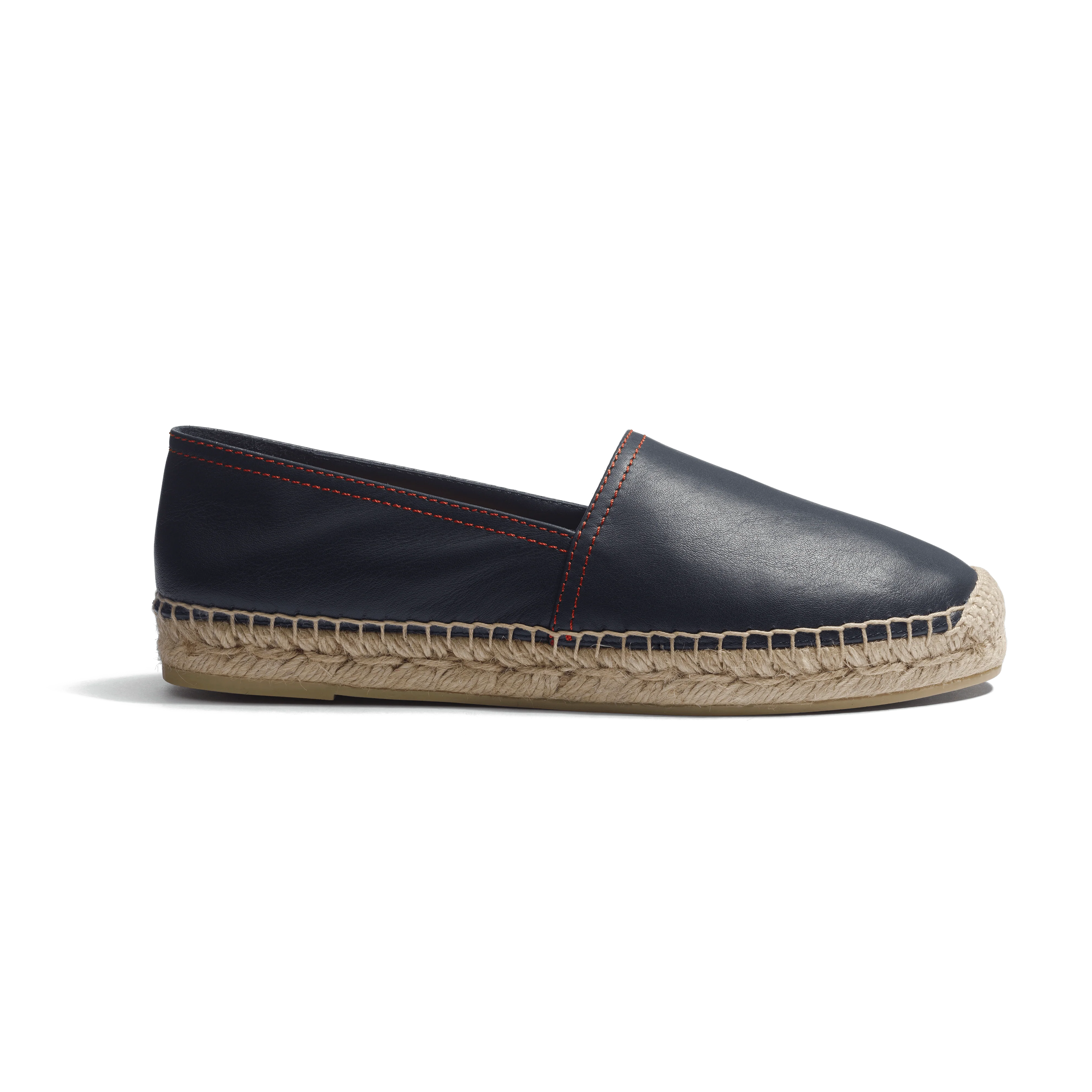 Espadrille Wait and Sea Roland-Garros [femme cuir veau nappa marine]