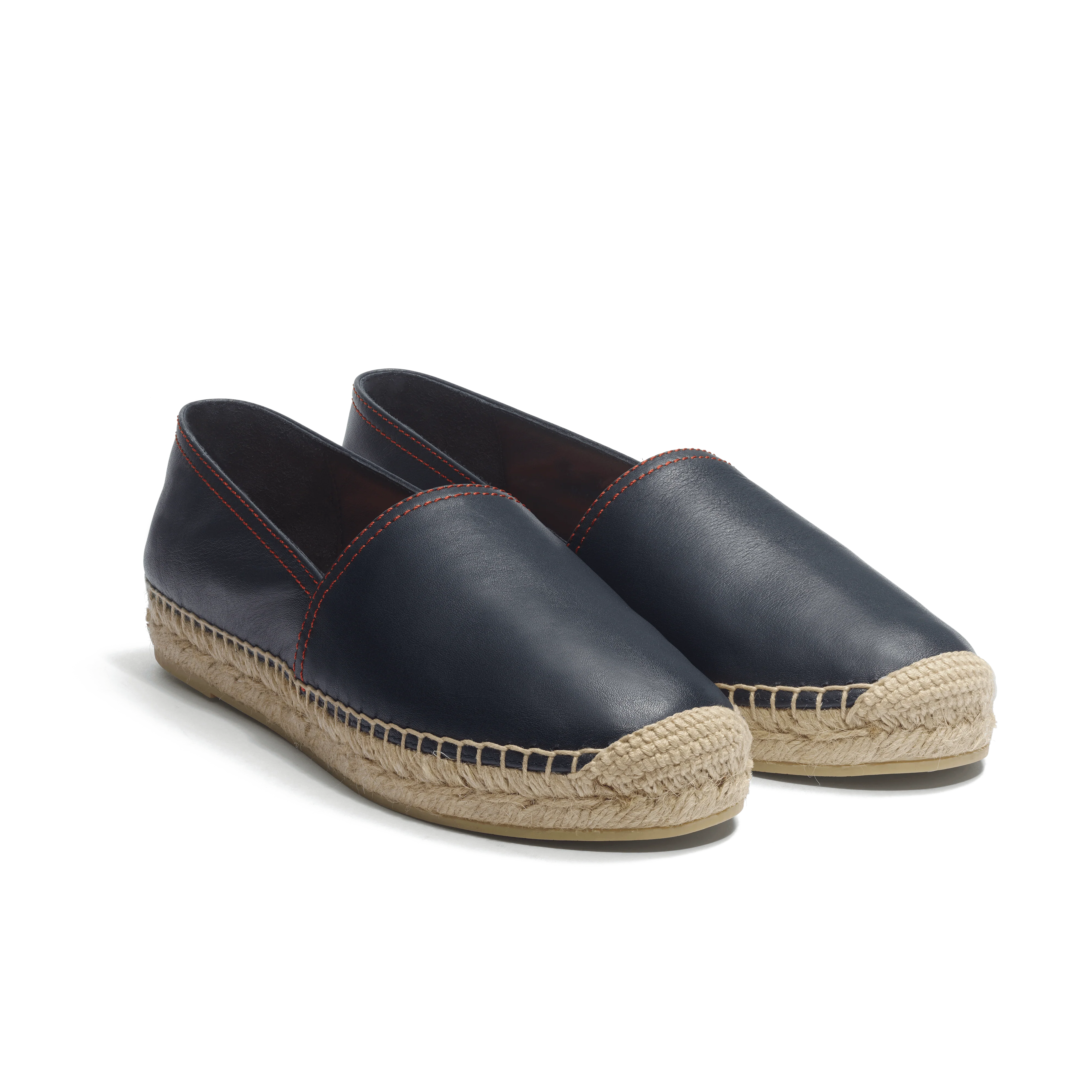 Espadrille Wait and Sea Roland-Garros [femme cuir veau nappa marine] - Image 2