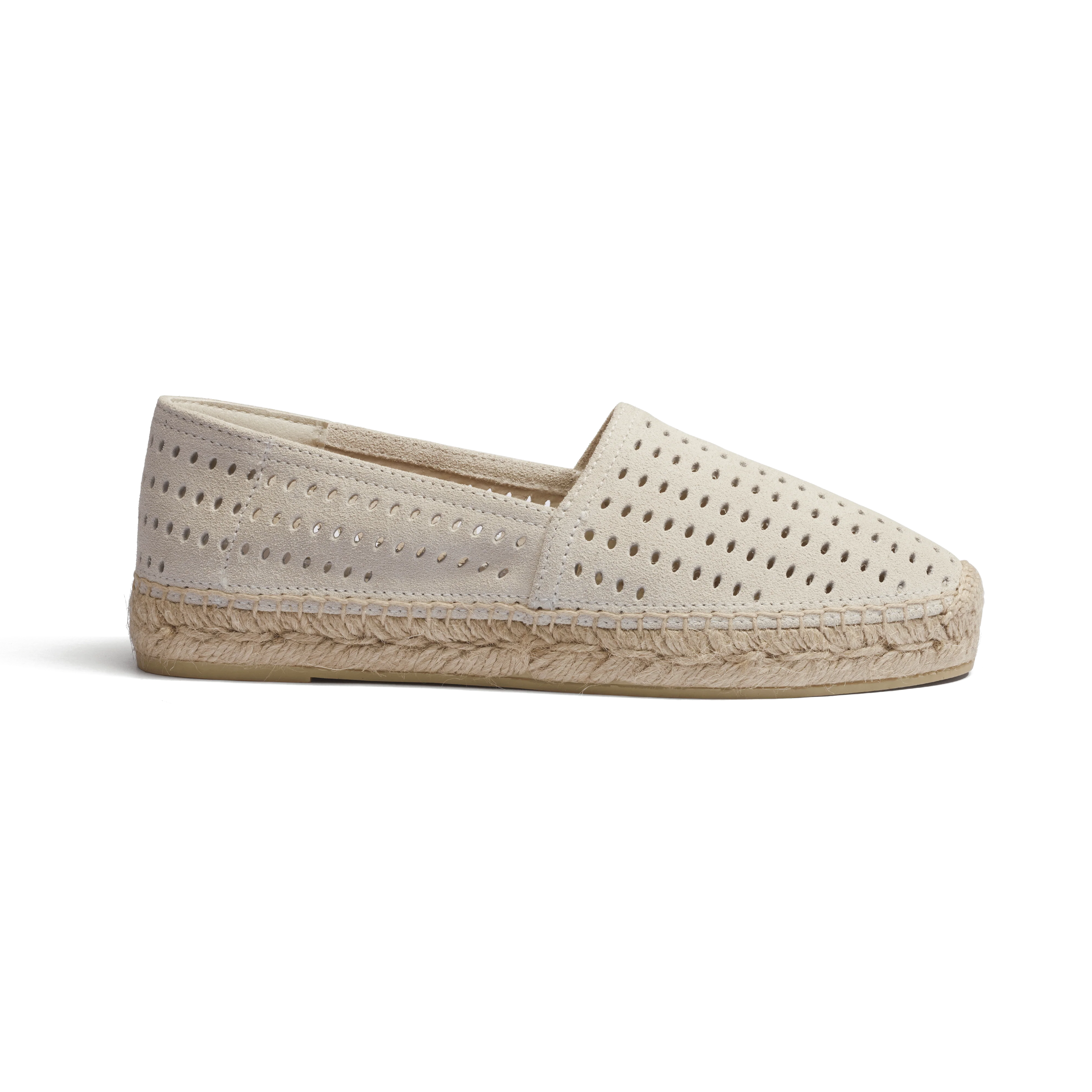 Espadrille Wait and Sea [femme cuir veau velours craie]