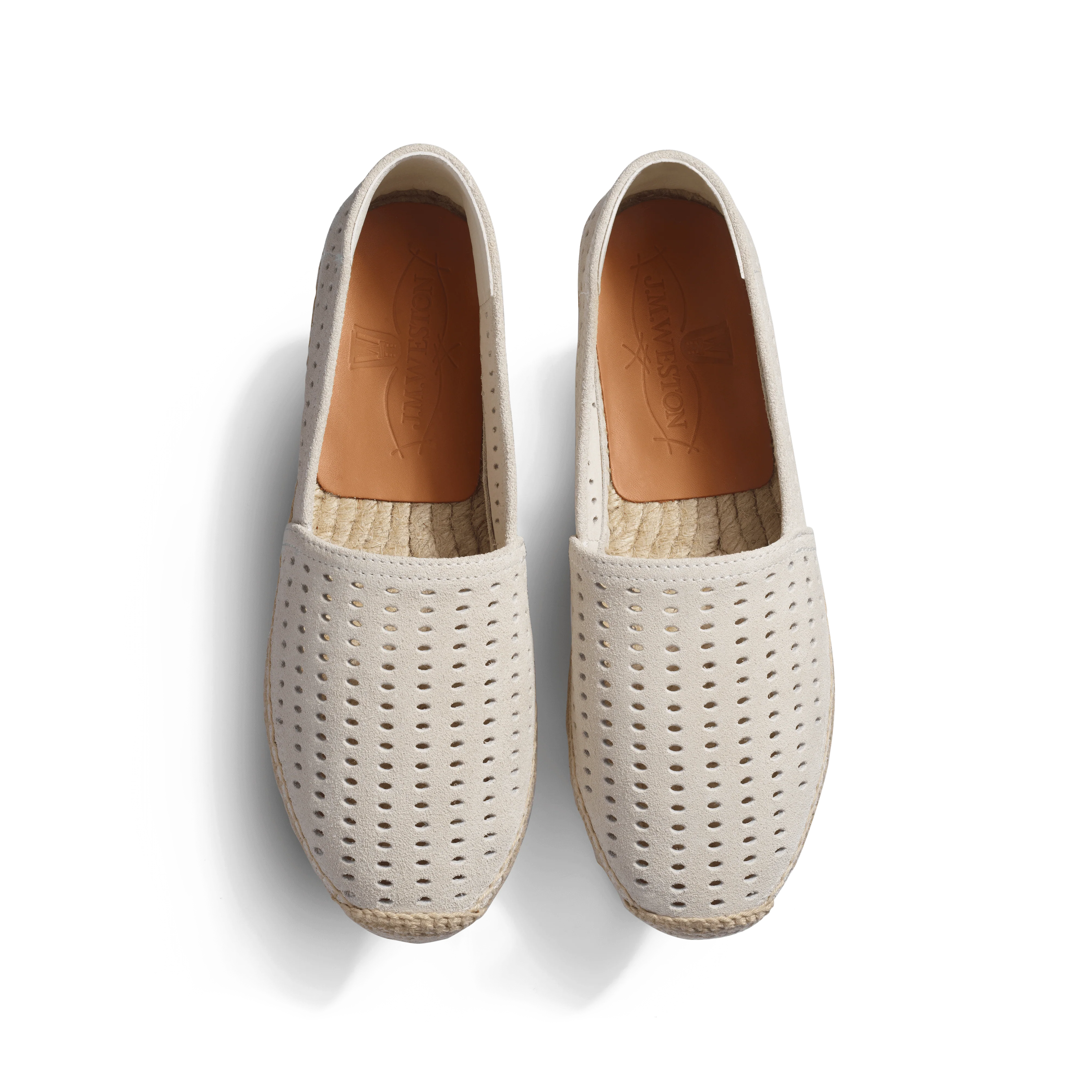 Espadrille Wait and Sea [femme cuir veau velours craie] - Image 3