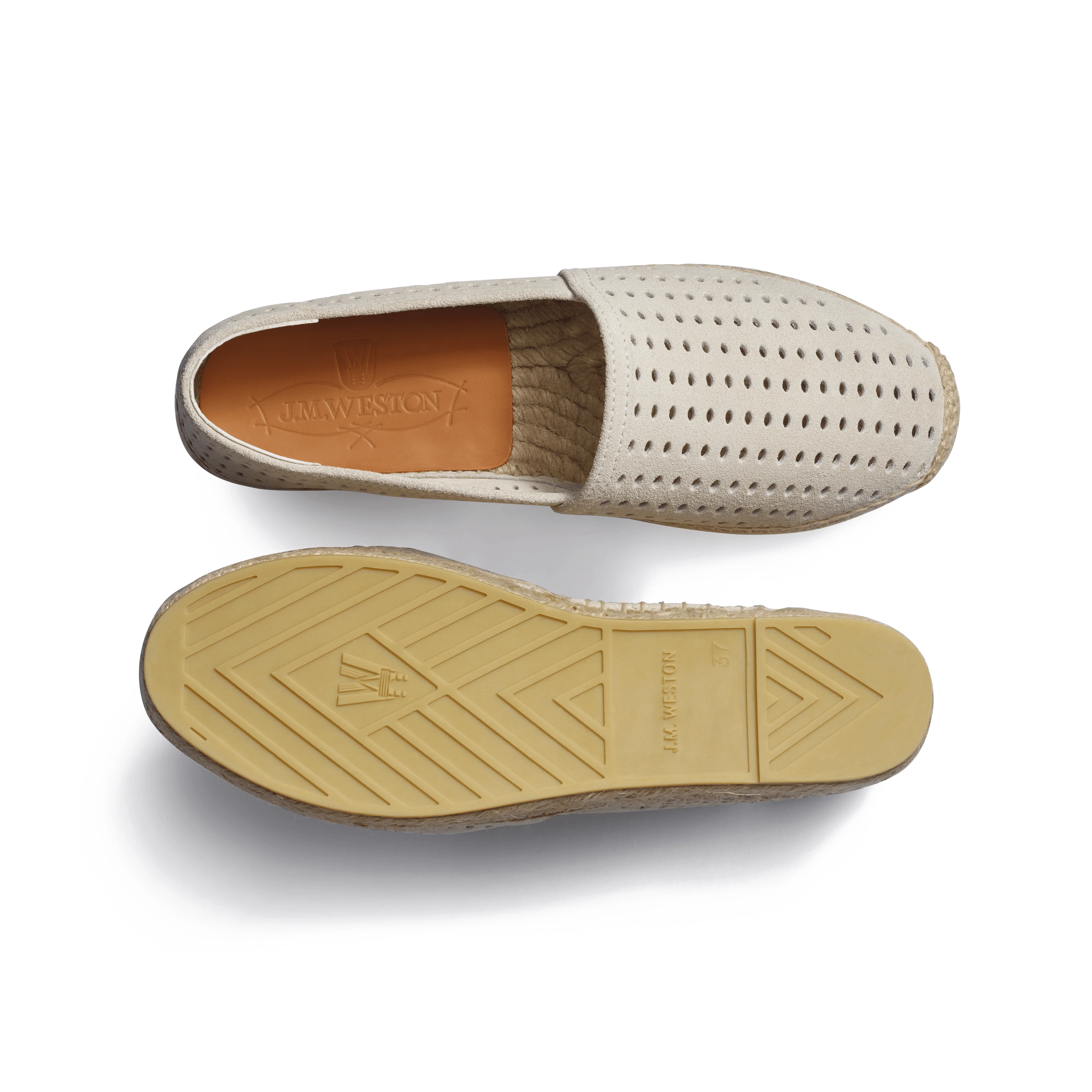 Espadrille Wait and Sea [femme cuir veau velours craie] - Image 4