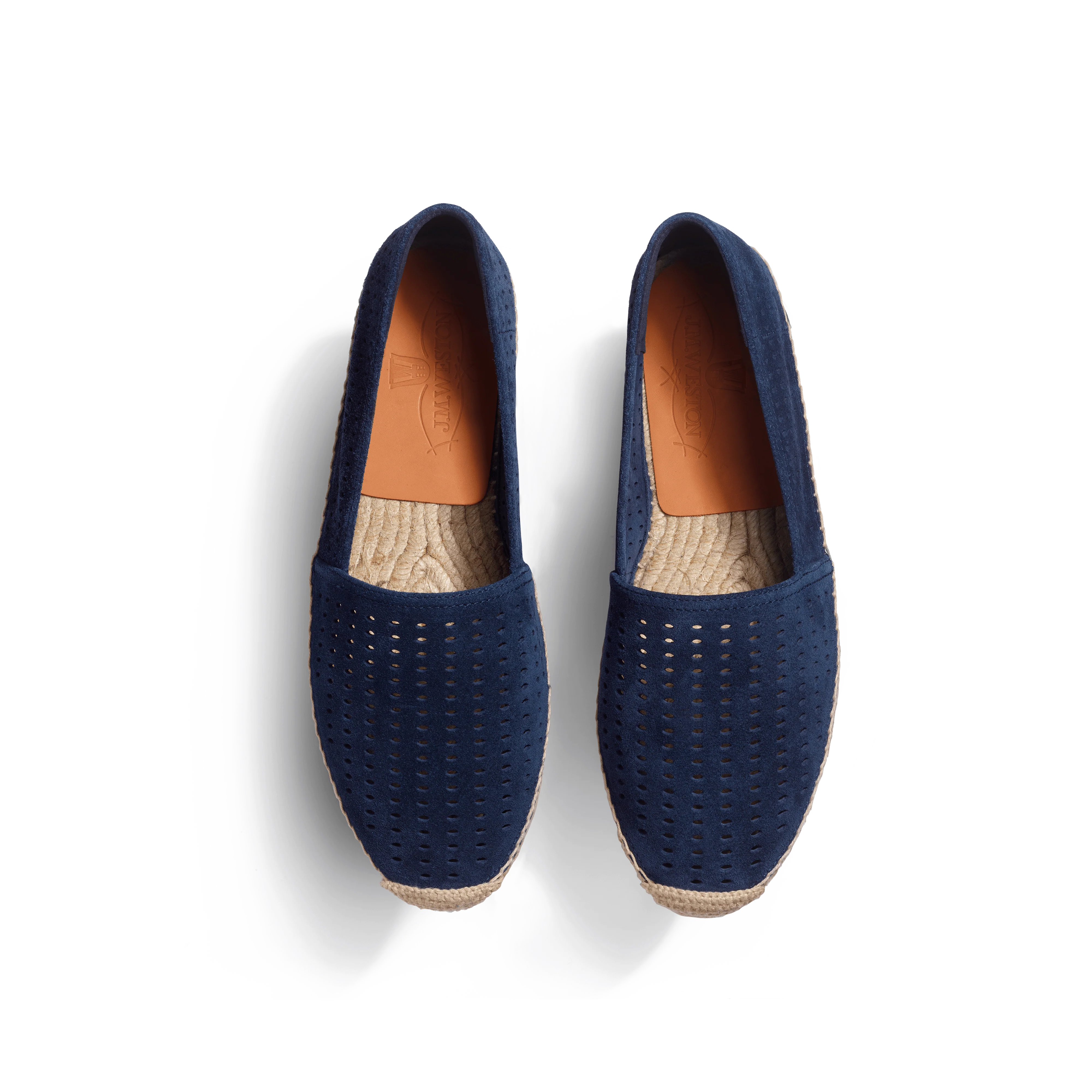 Espadrille Wait and Sea [homme cuir veau velours perforé marine] - Image 3