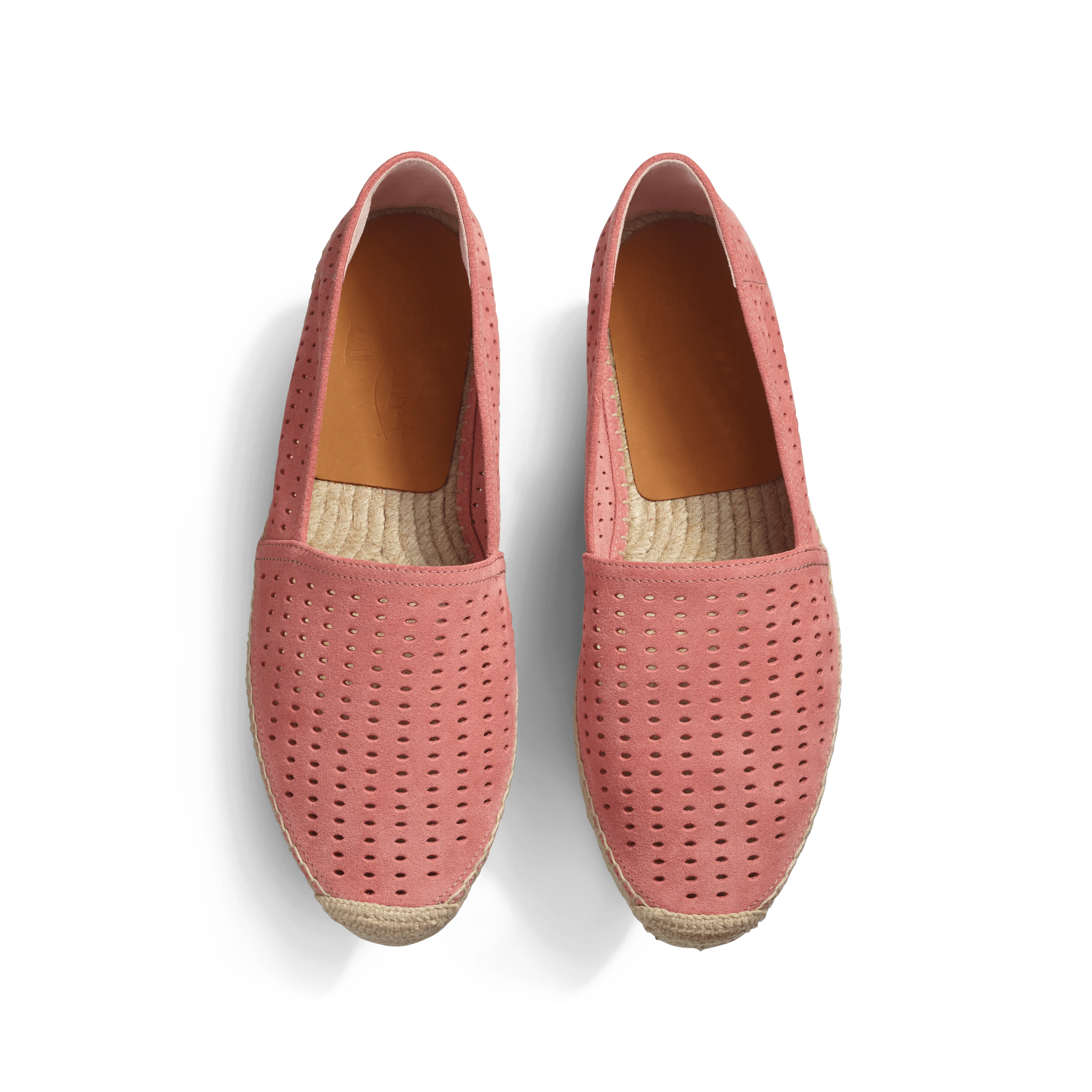 Espadrille Wait and Sea [homme cuir veau velours perforé bois de rose] - Image 3