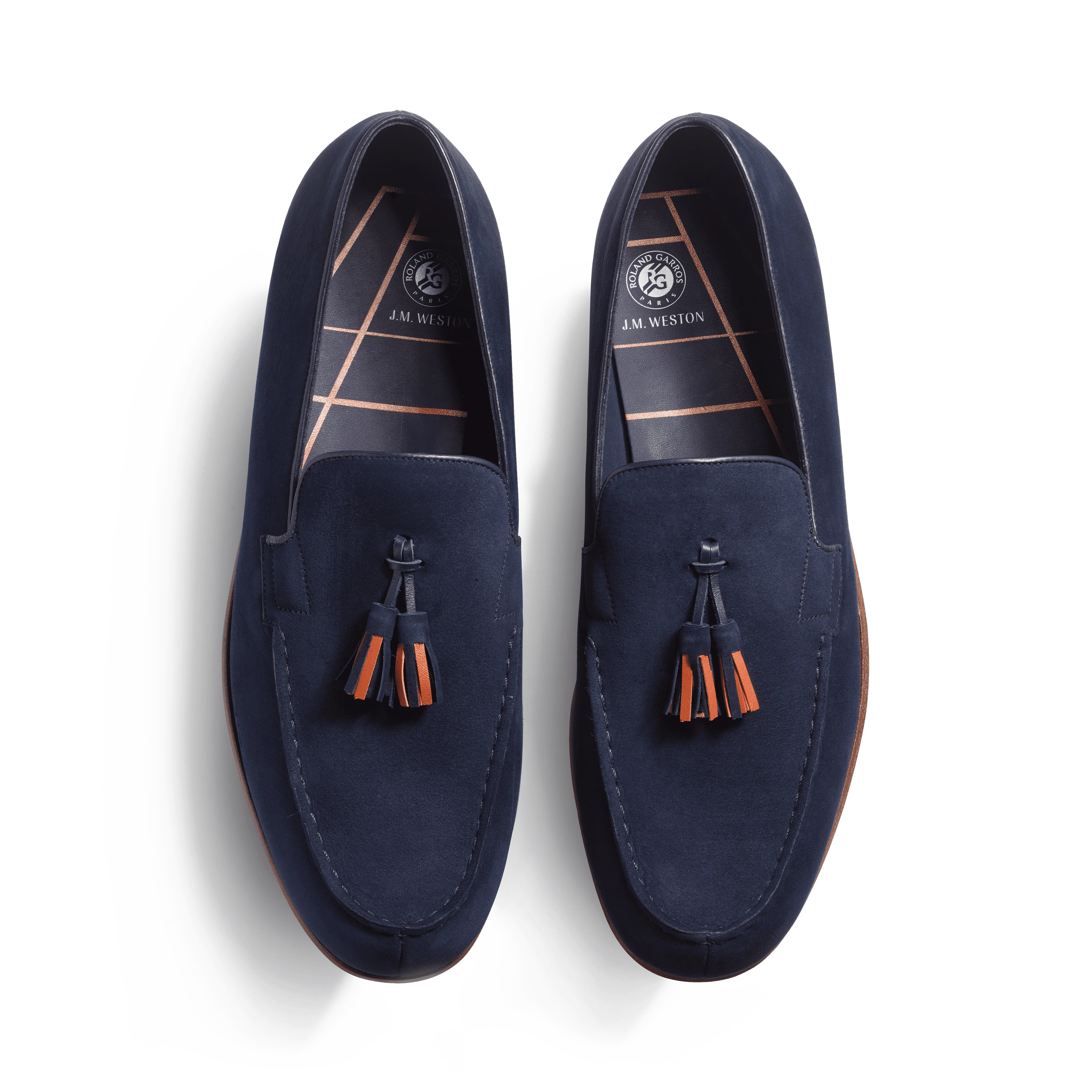 Le Moc' Pampilles Roland-Garros [homme nubuck bleu marine] - Image 3