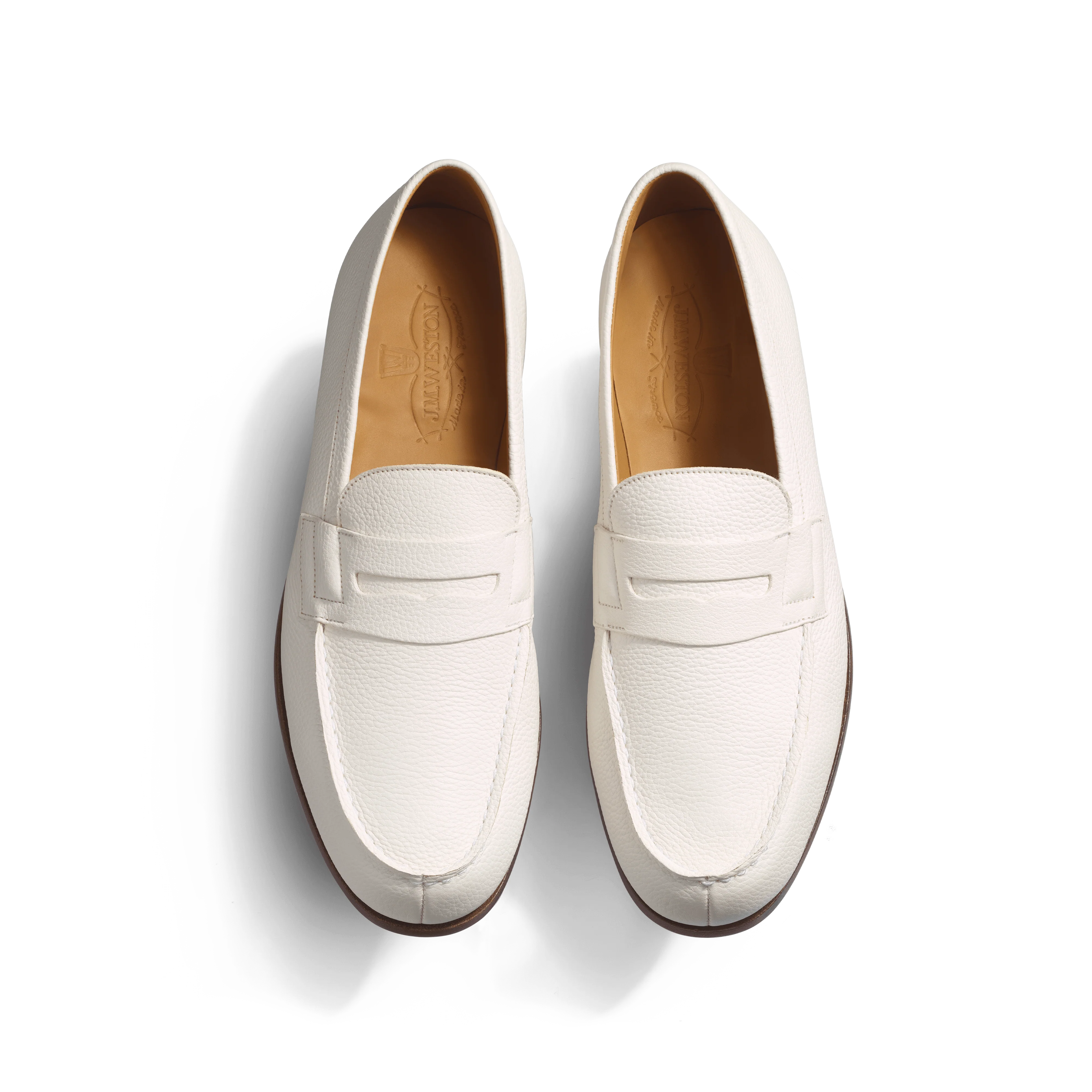 Le Moc' Weston [cuir veau grainé blanc] - Image 3