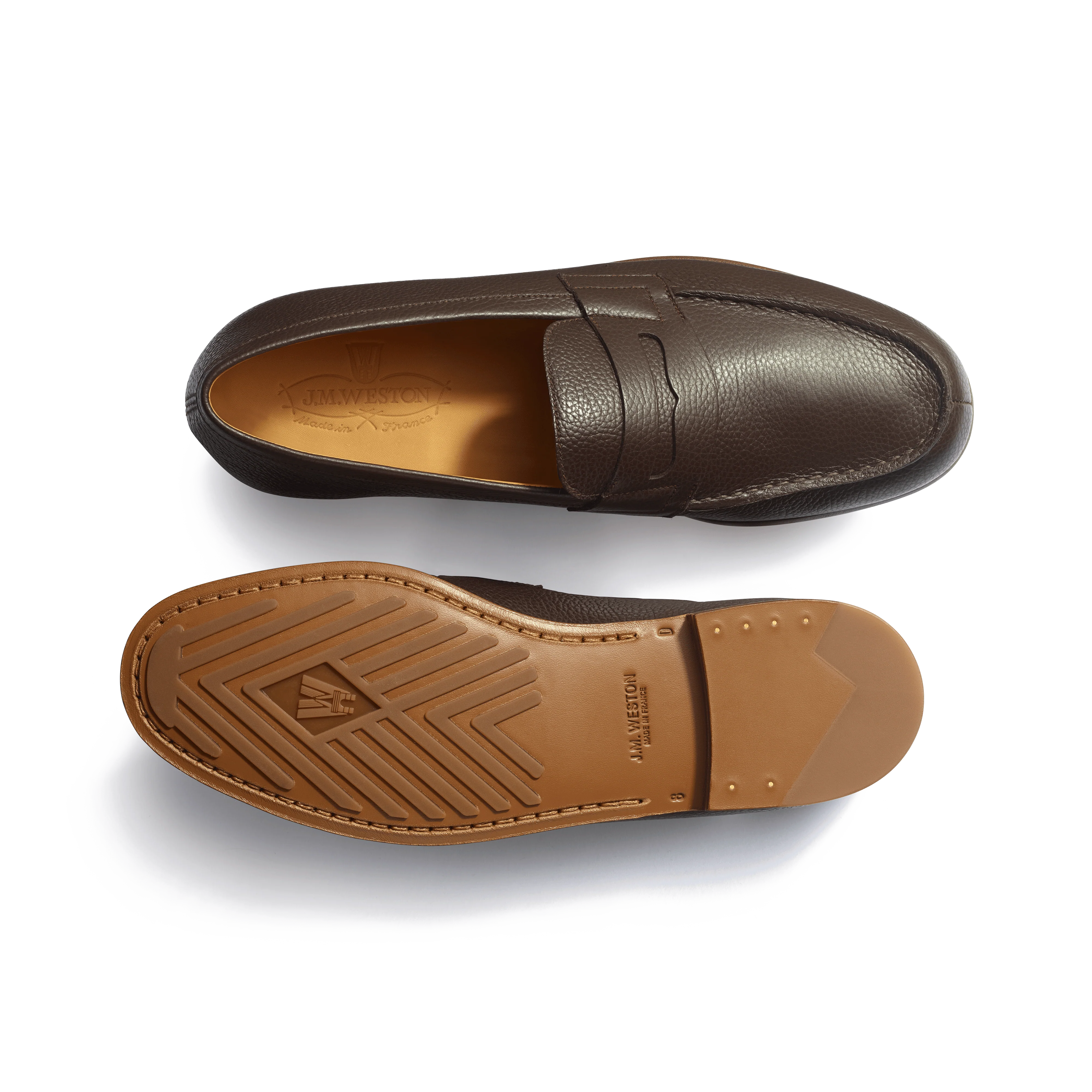 Le Moc' Weston [homme cuir veau grainé marron mélèze] - Image 4