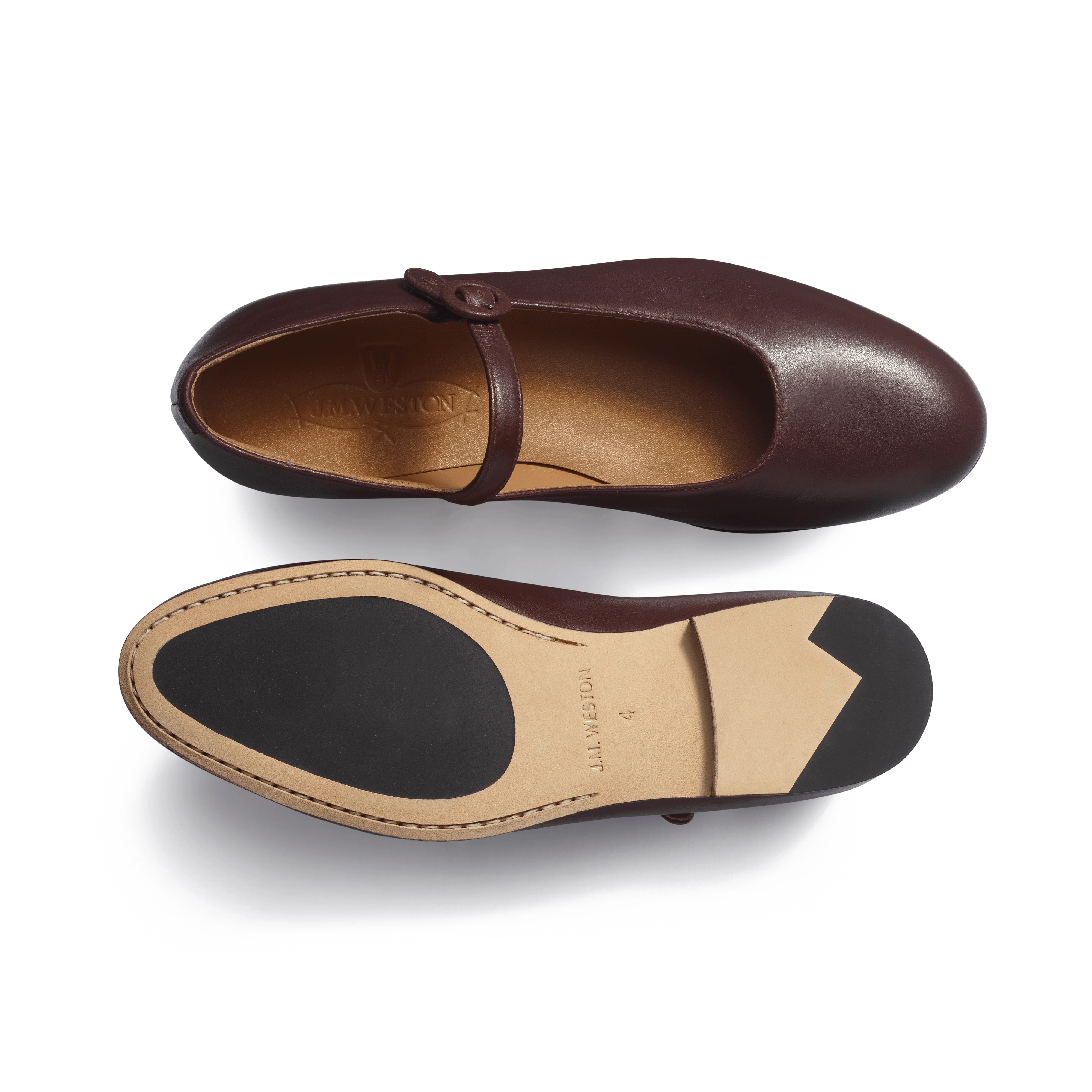 Mary Jane [femme cuir veau lisse bordeaux] - Image 4