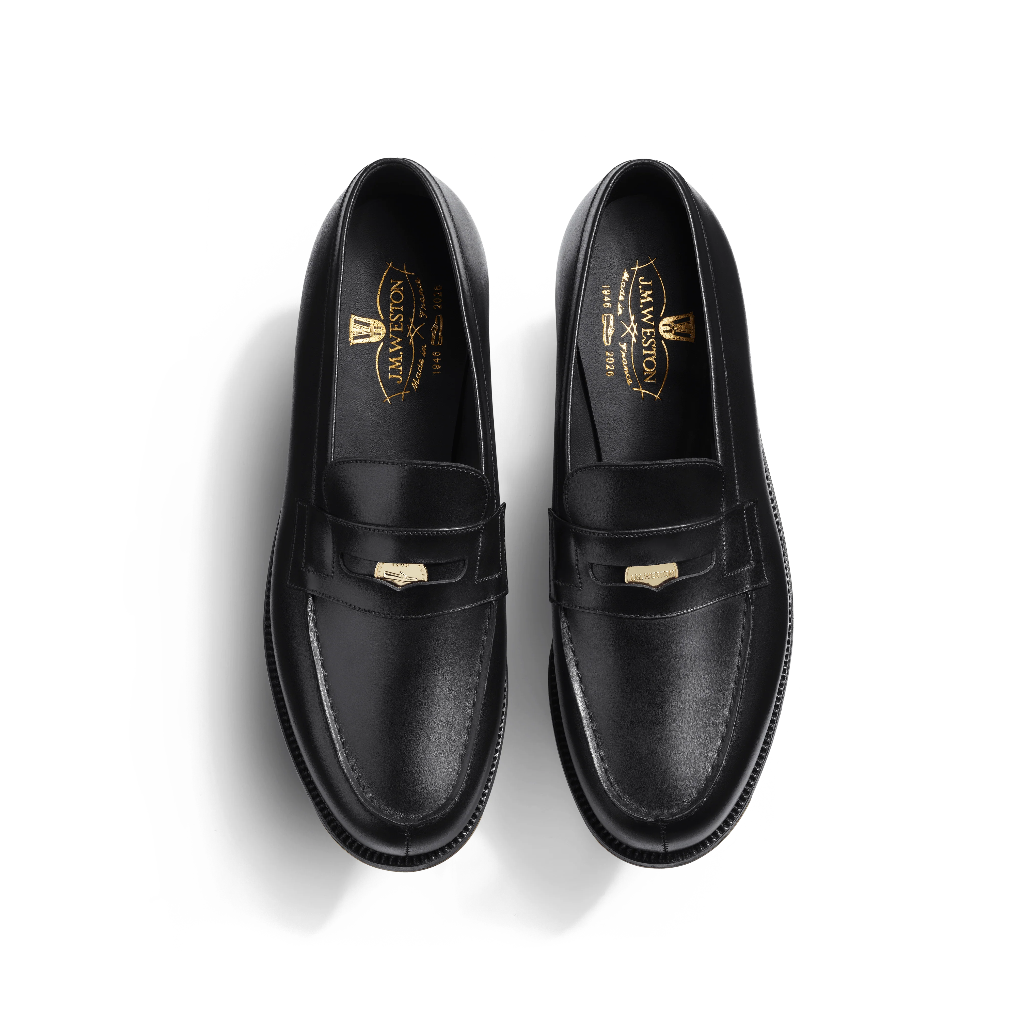Mocassin 180 Anniversaire [homme cuir veau box noir fini à la bille de verre] - Image 3