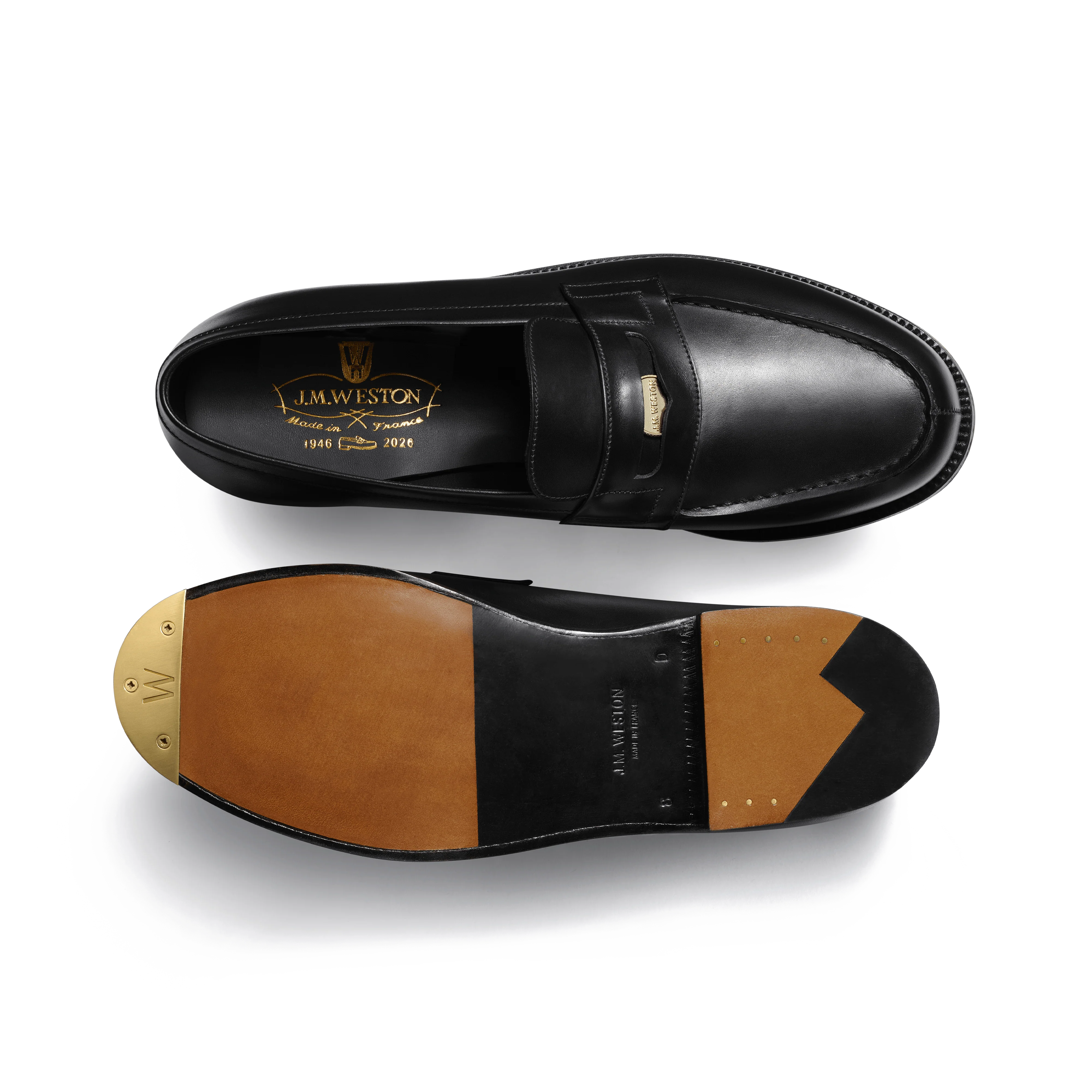 Mocassin 180 Anniversaire [homme cuir veau box noir fini à la bille de verre] - Image 4