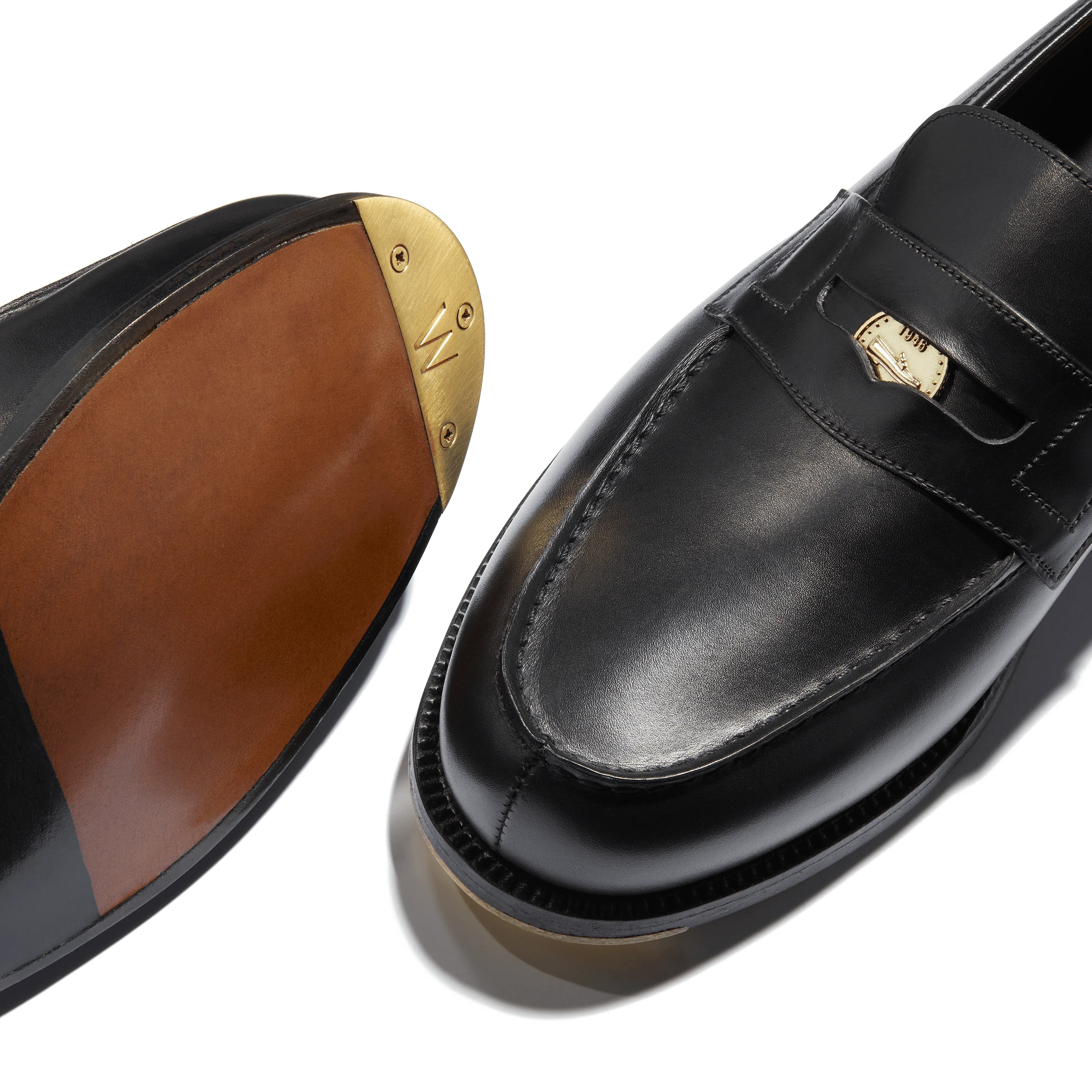 Mocassin 180 Anniversaire [homme cuir veau box noir fini à la bille de verre] - Image 5