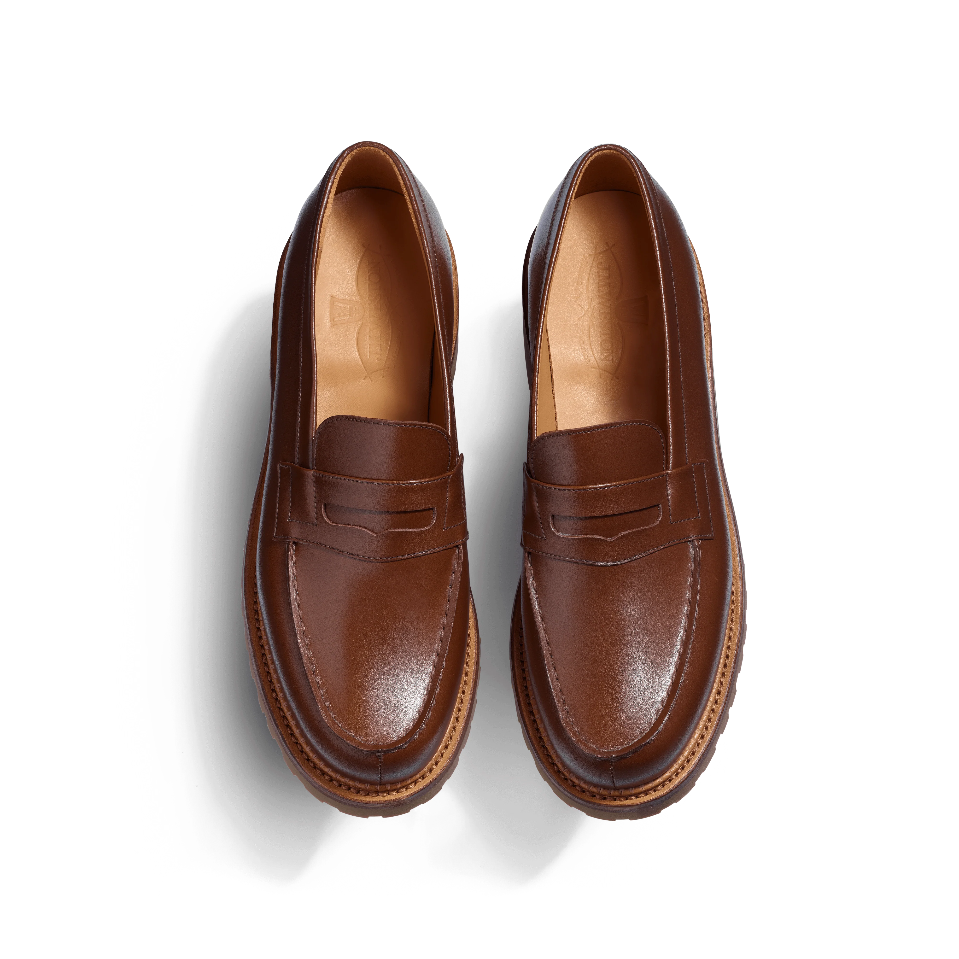 Mocassin 180 commando [femme cuir veau box marron bergeronnette] - Image 3