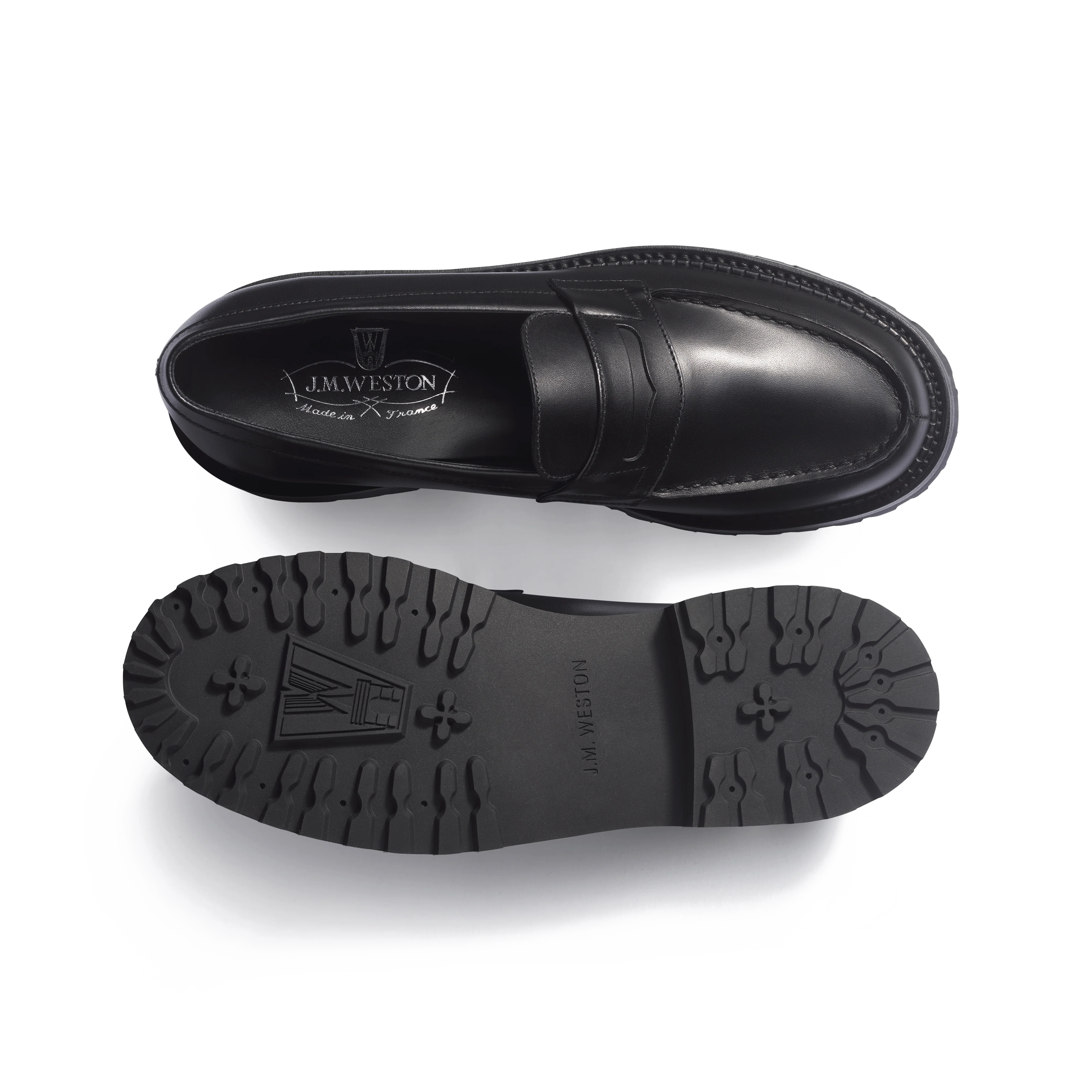 Mocassin 180 commando [femme cuir veau box noir] - Image 4