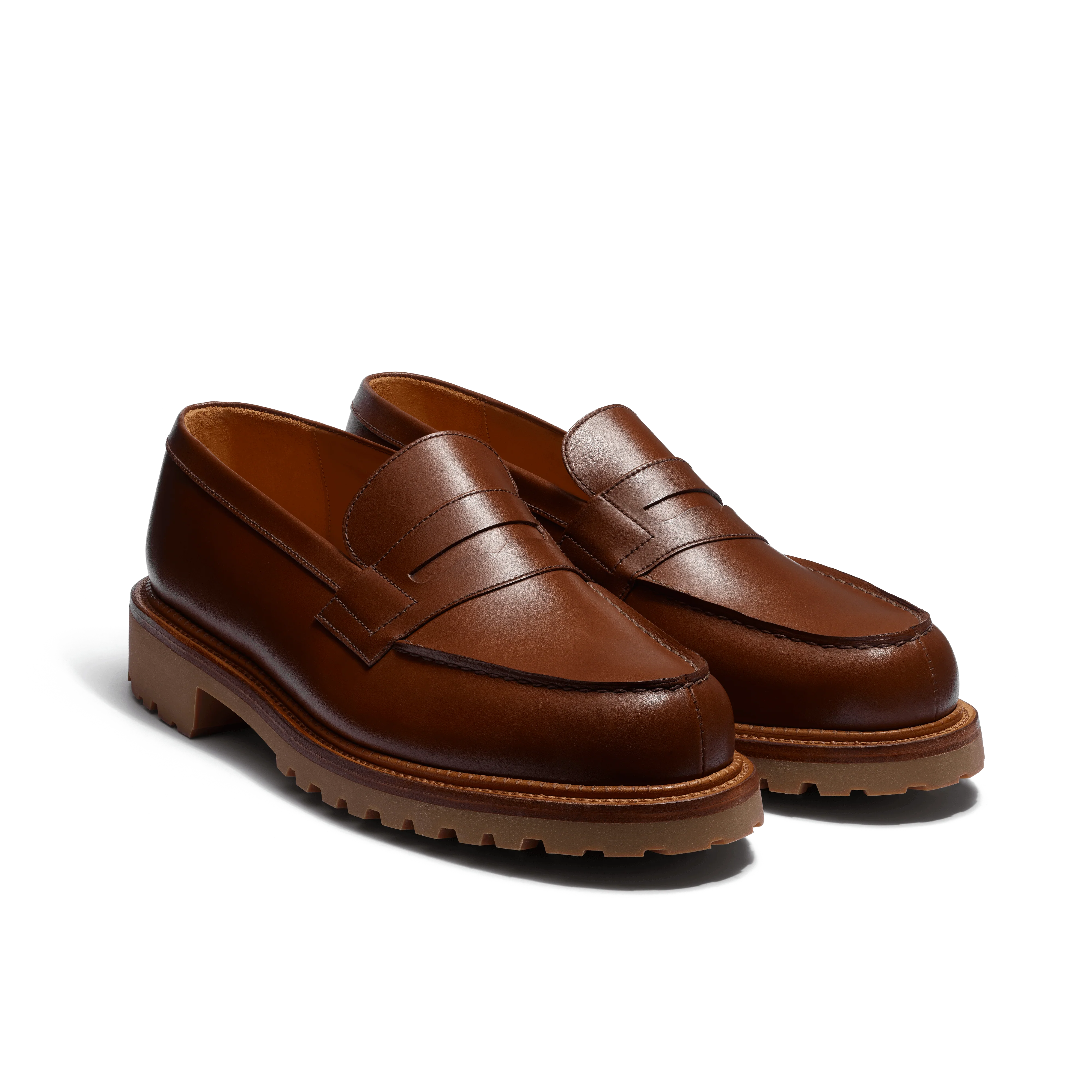 Mocassin 180 commando [homme cuir veau box marron bergeronnette] - Image 2