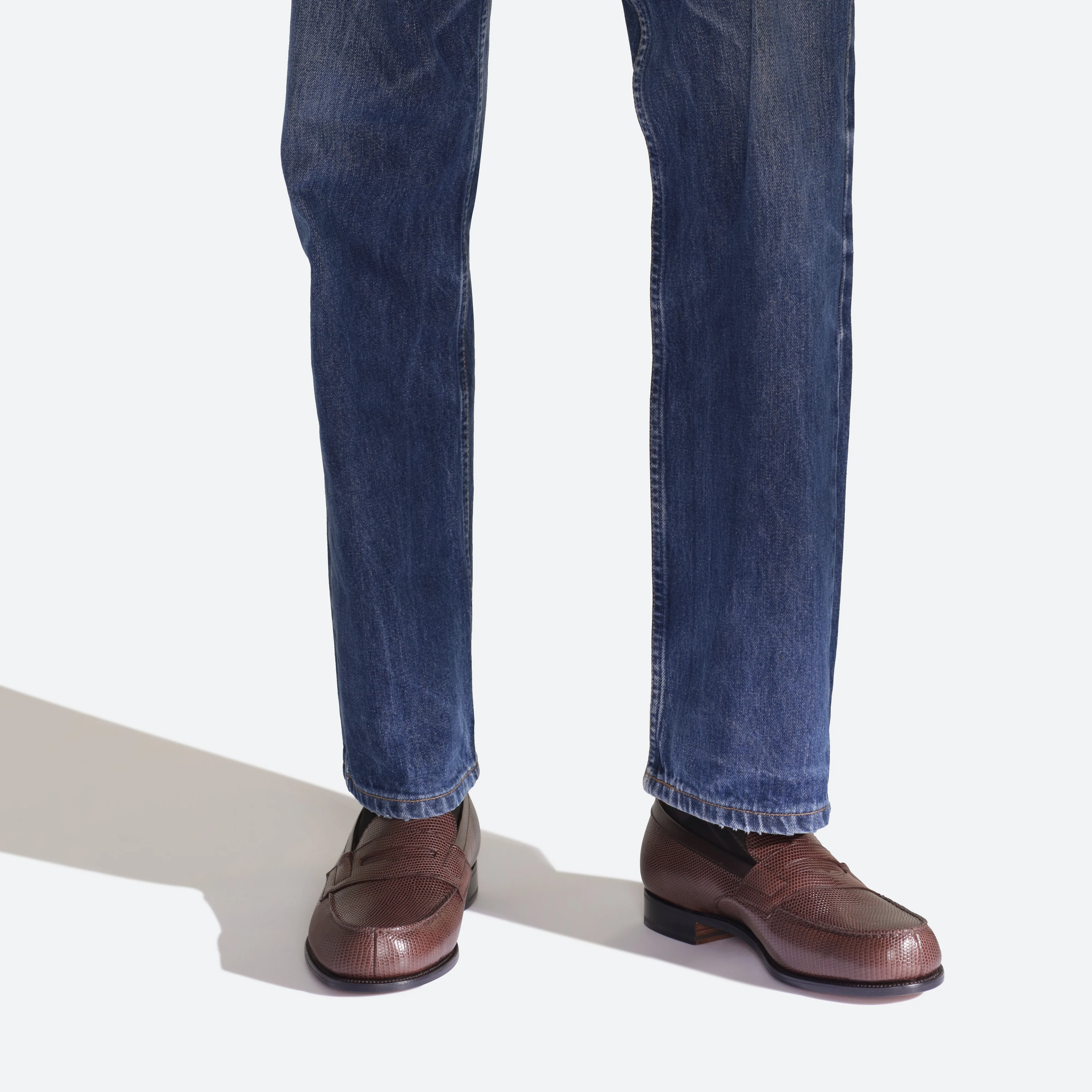 Mocassin 180 [homme Lézard marron] - Image 4