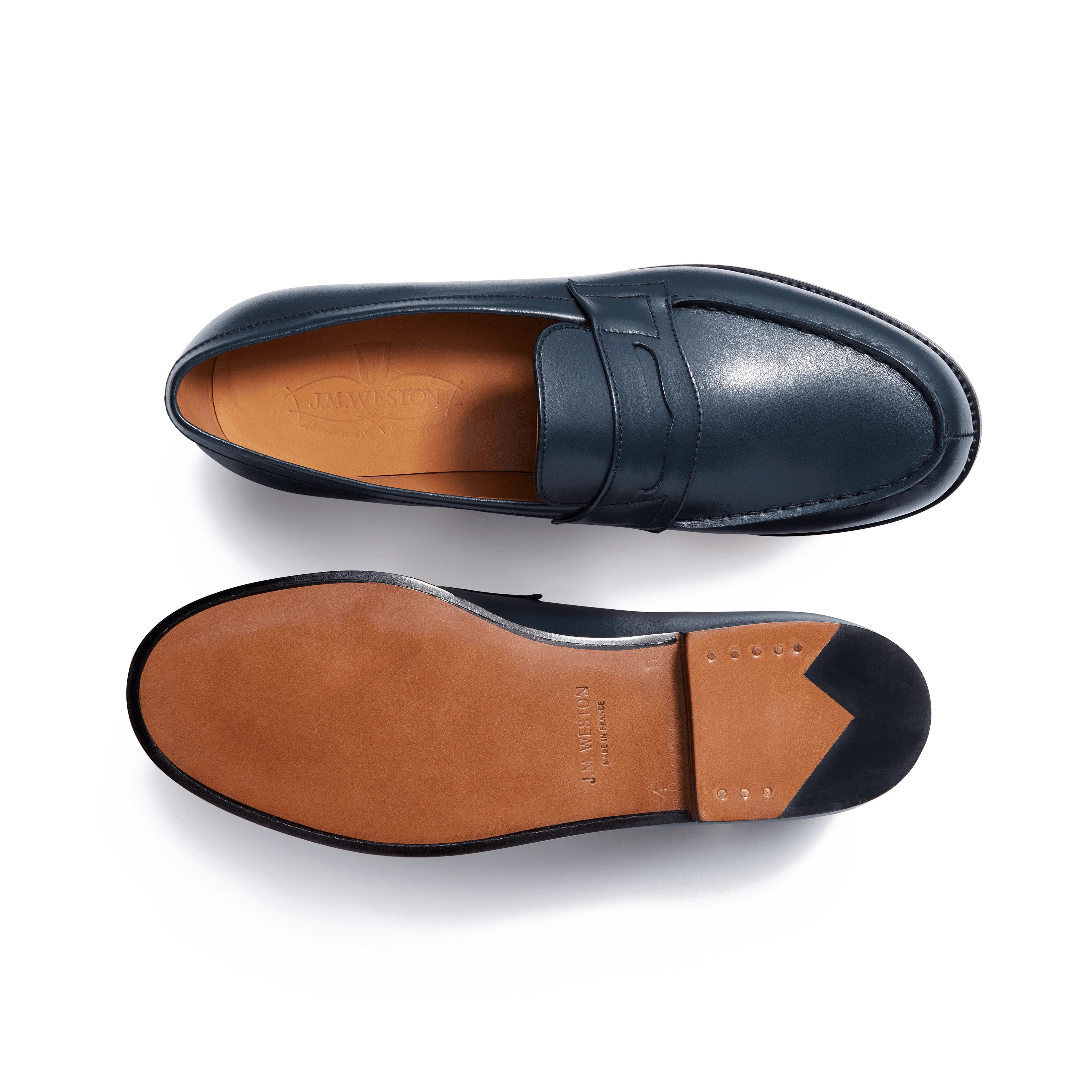Mocassin 180 [femme cuir lisse bleu] - Image 4