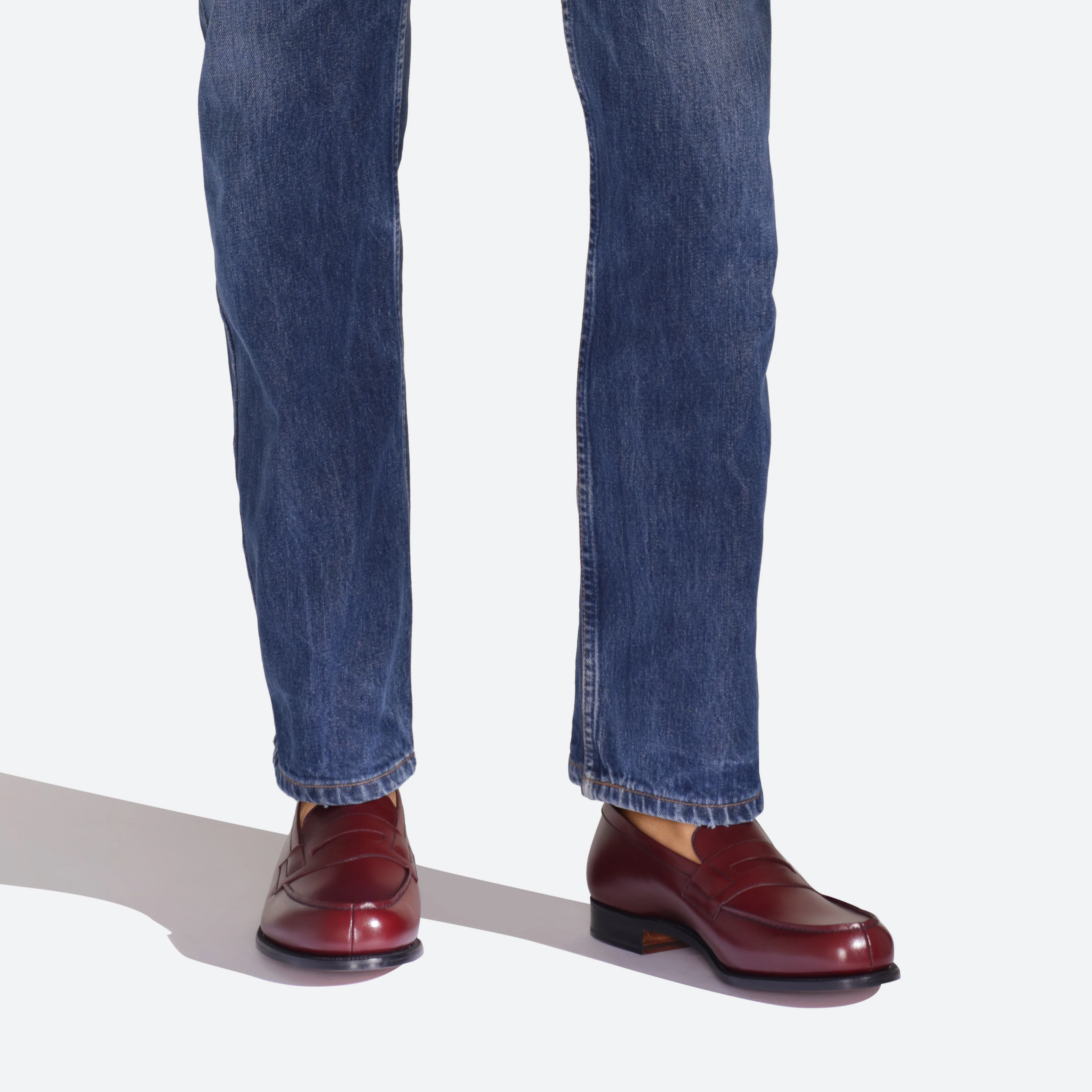 Mocassin 180 [homme cuir lisse bordeaux toucan] - Image 5