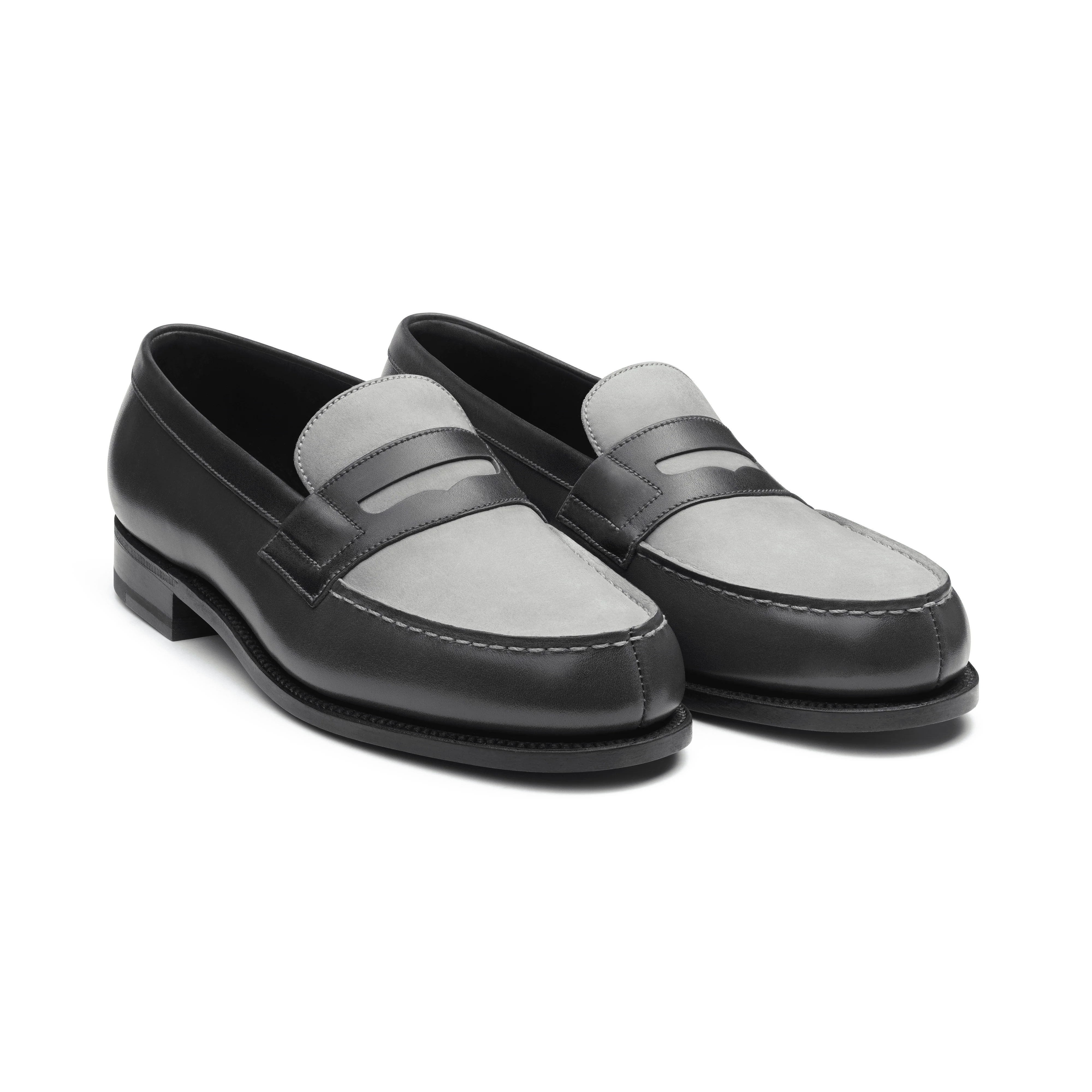 Mocassin 180 [femme cuir lisse et nubuck gris] - Image 2