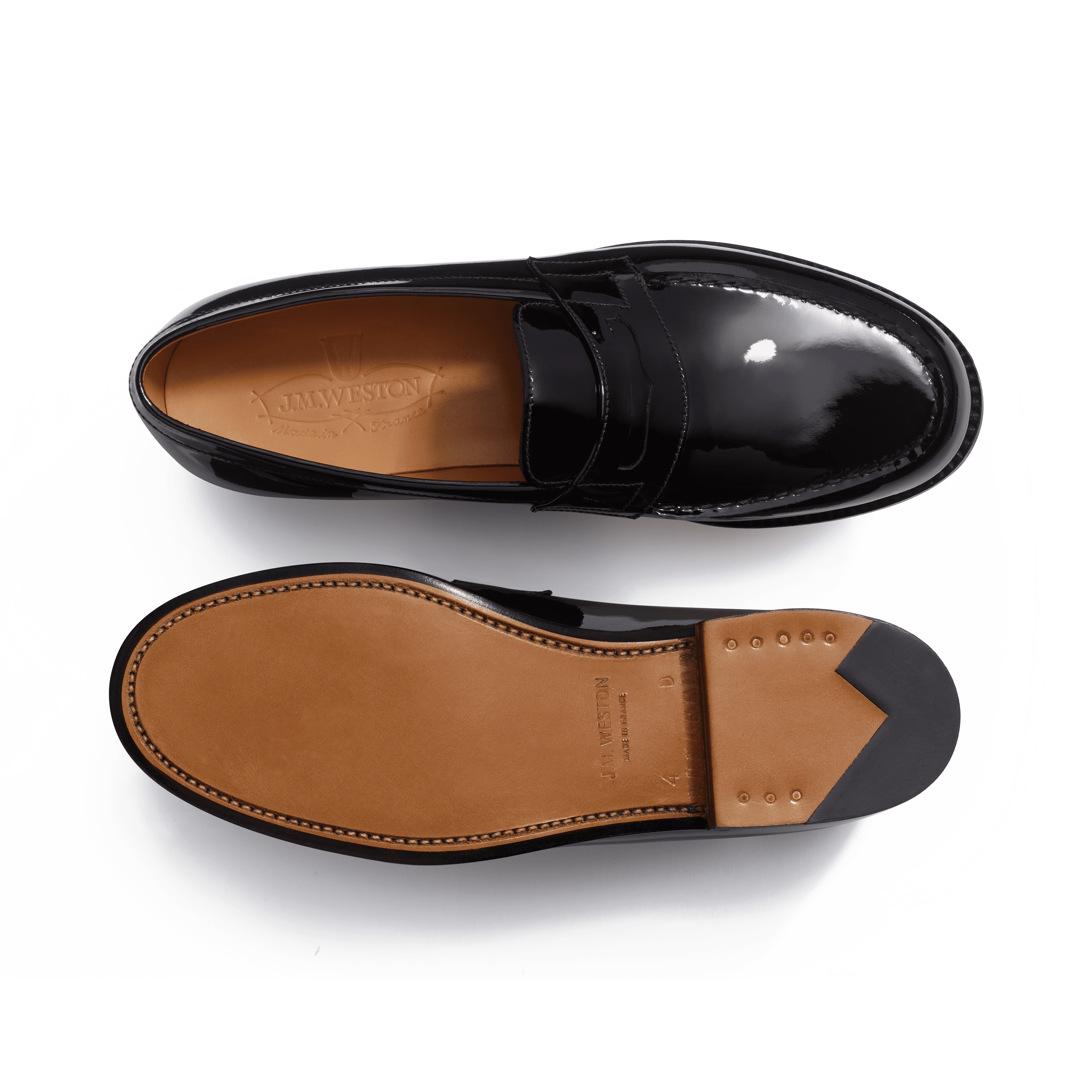 Mocassin 180 [femme cuir vernis noir] - Image 4