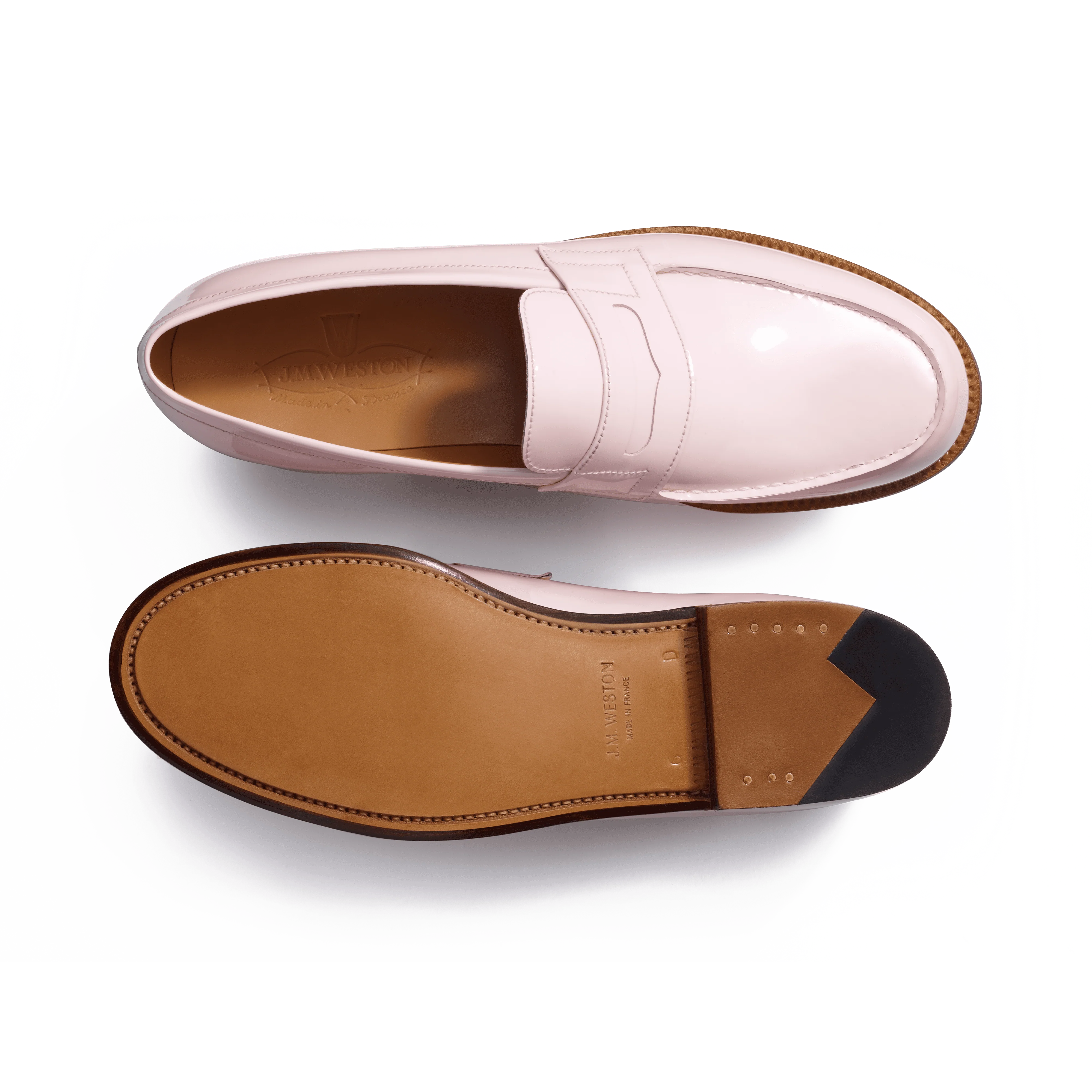 Mocassin 180 [femme cuir vernis rose] - Image 4