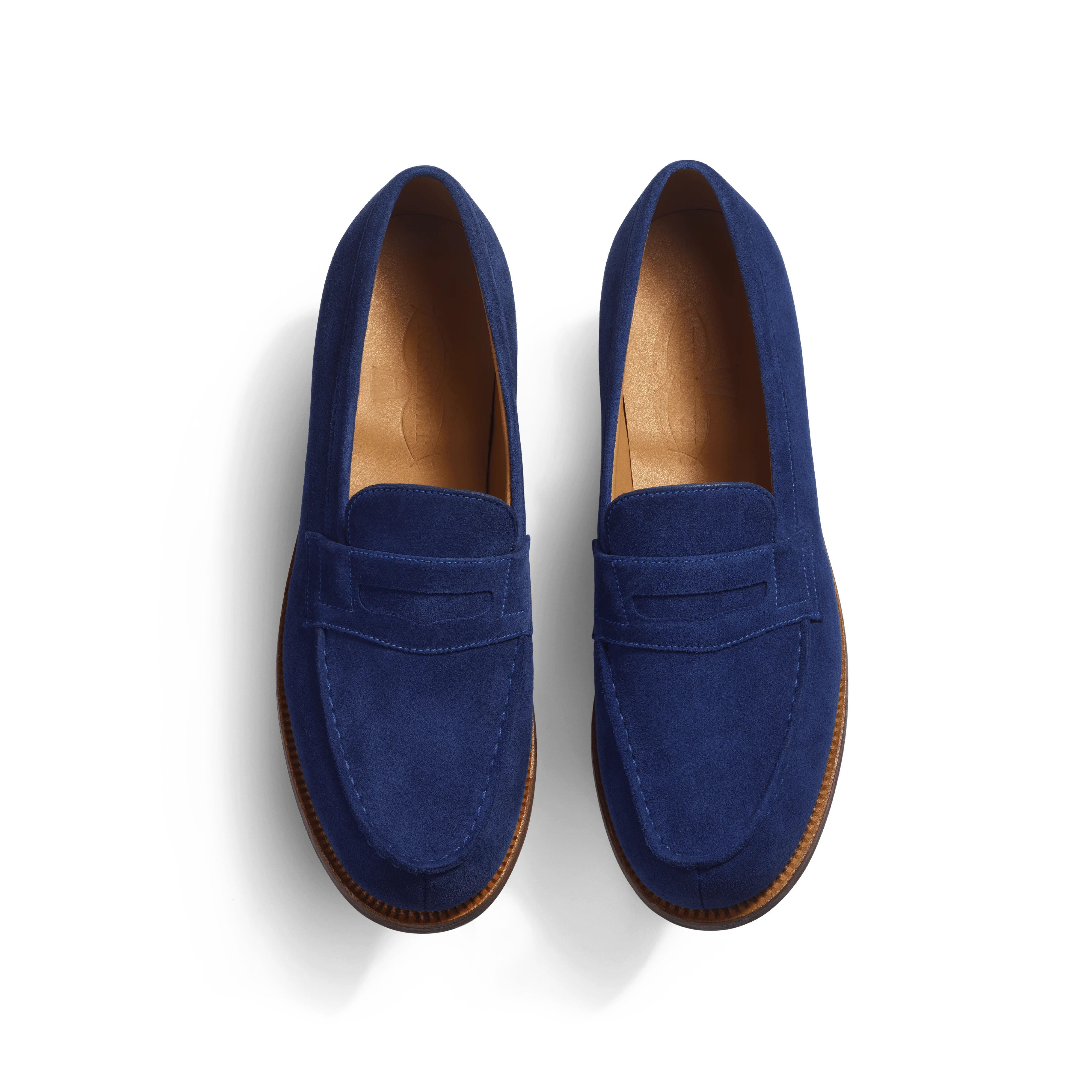 Mocassin 180 [femme cuir chèvre velours bleu de Limoges] - Image 3