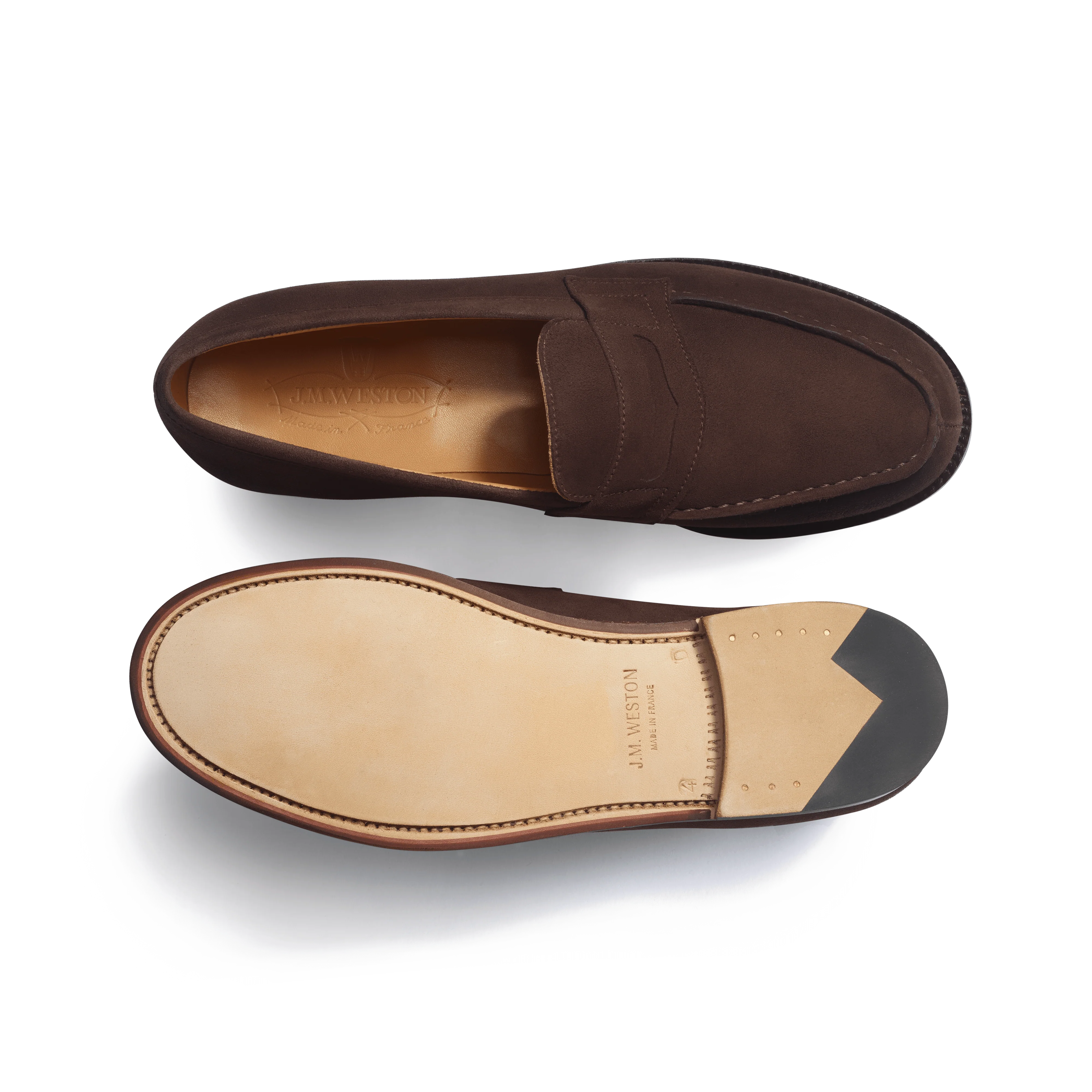 Mocassin 180 [femme cuir chèvre velours marron foncé] - Image 4