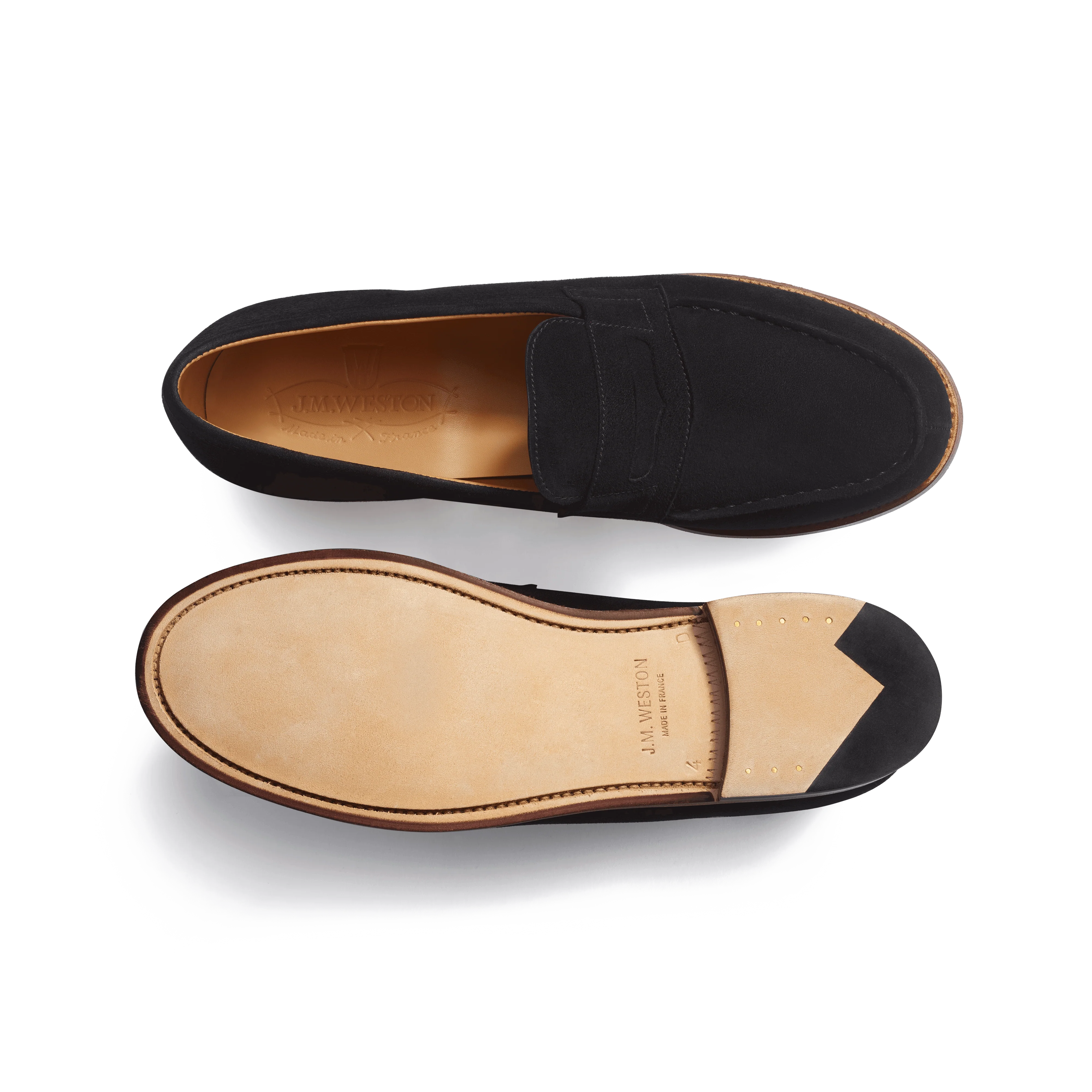 Mocassin 180 [femme cuir chèvre velours noir] - Image 4