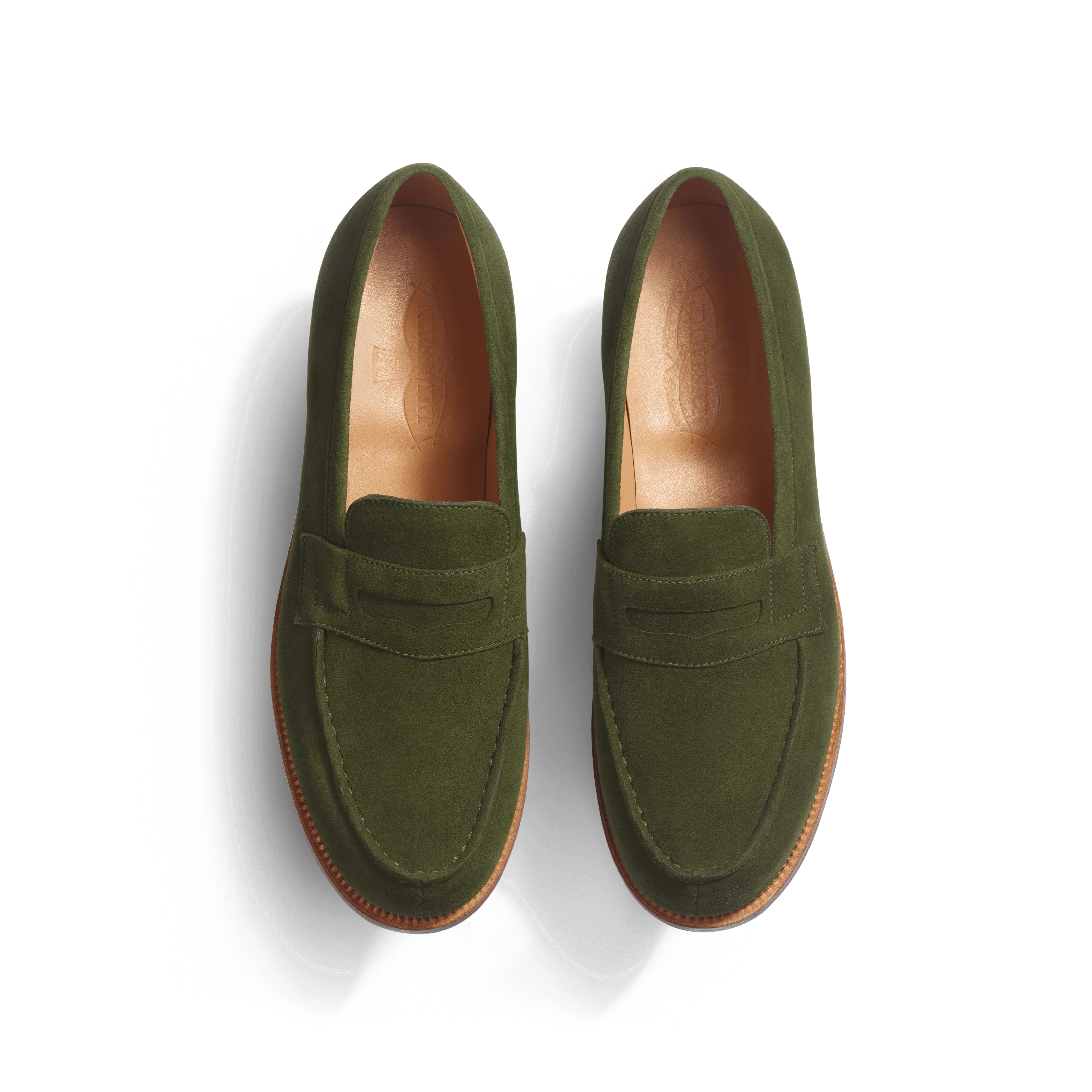Mocassin 180 [femme cuir chèvre velours vert foncé] - Image 3