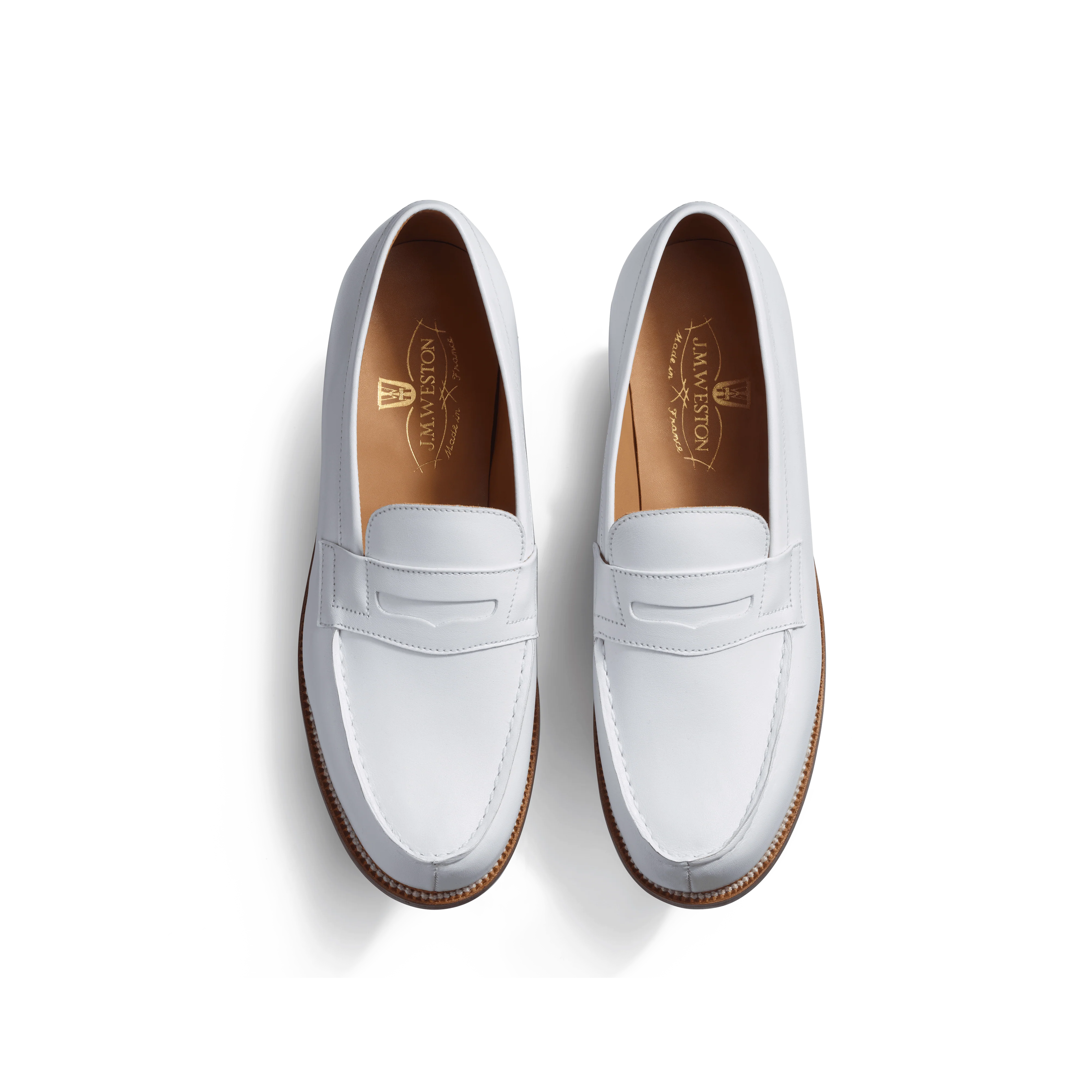 Mocassin 180 [femme cuir lisse blanc] - Image 3