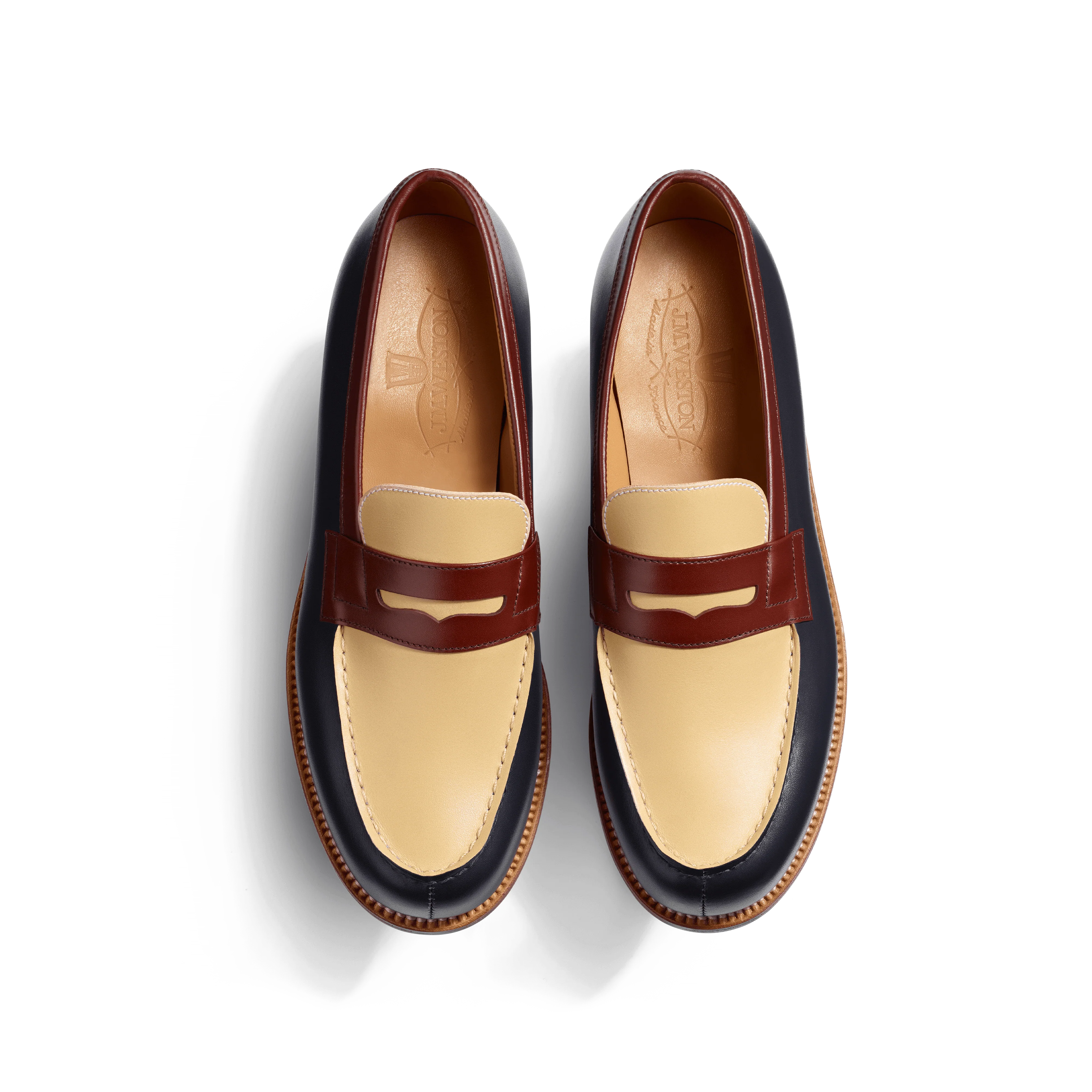 Mocassin 180 [femme cuir veau box bleu initial & cuir veau box coco & cuir veau box etrusco] - Image 3