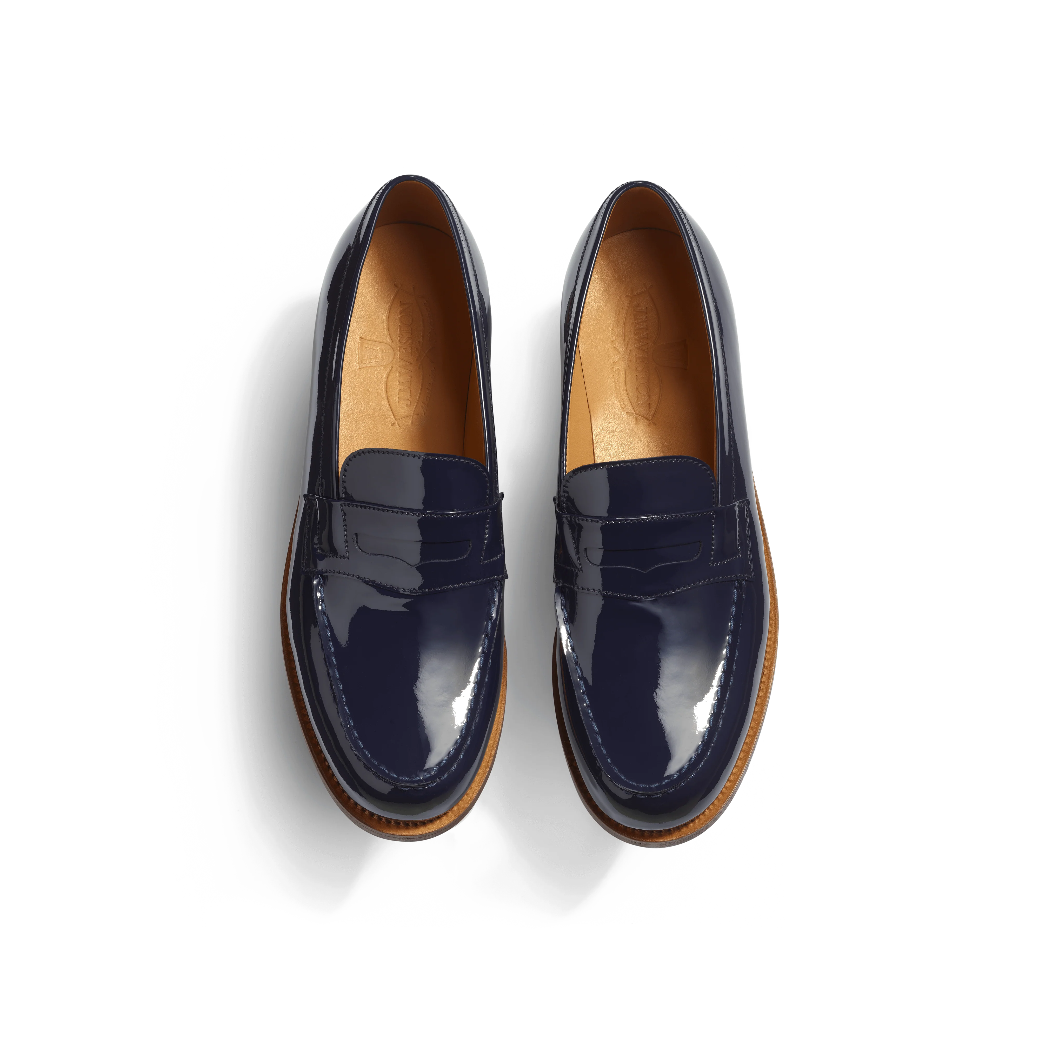 Mocassin 180 [femme cuir vernis bleu marine] - Image 3