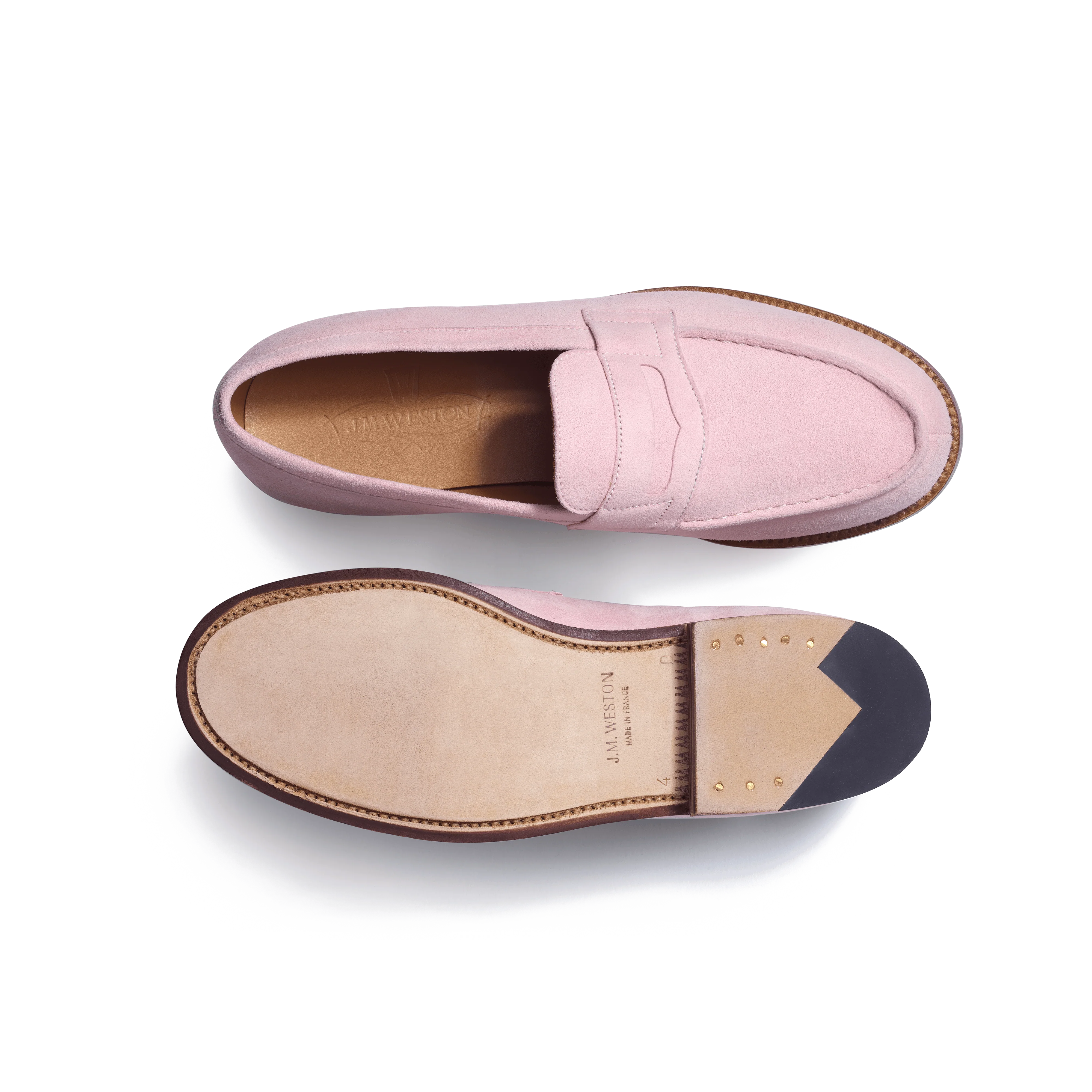 Mocassin 180 [femme velours rose pâle] - Image 4