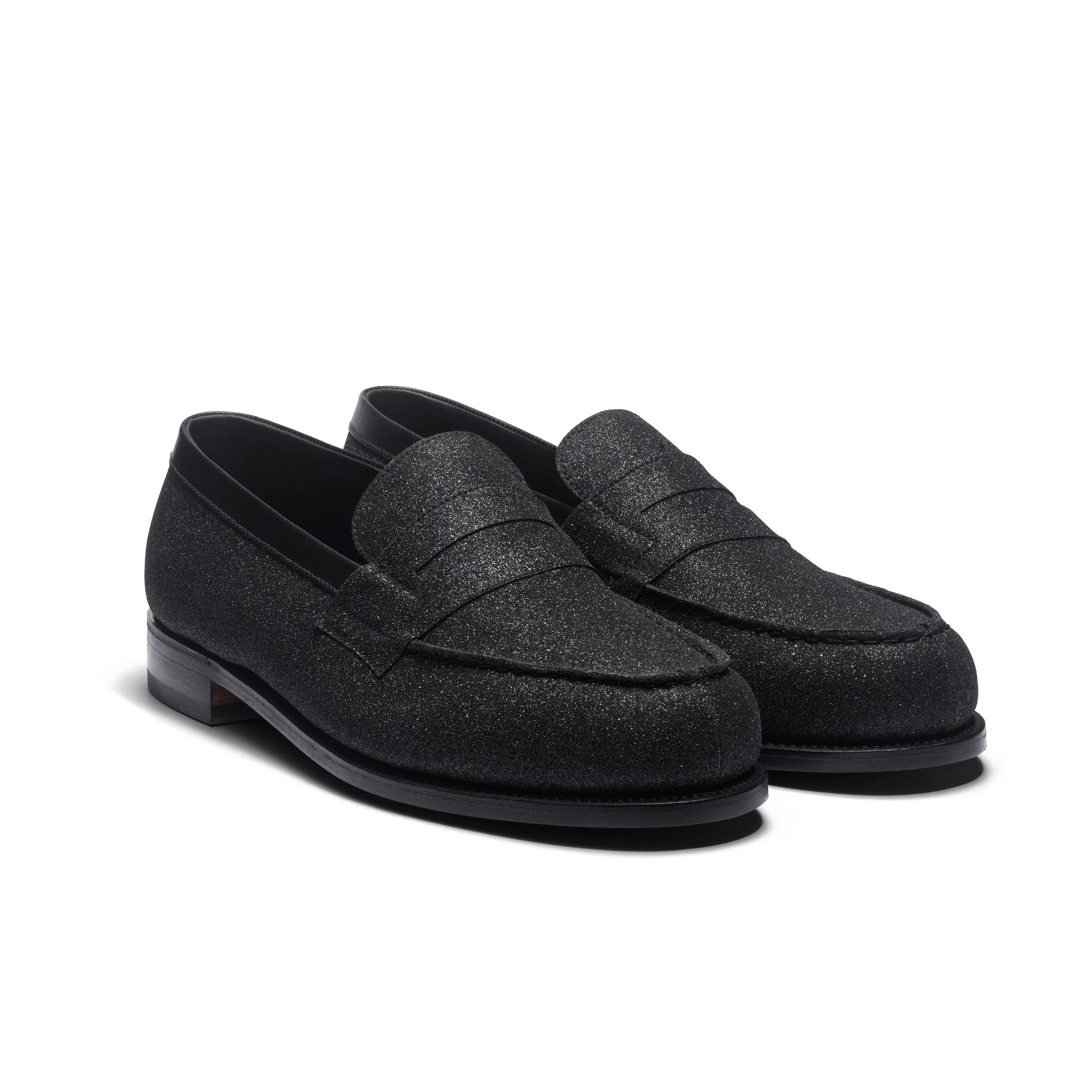 Mocassin 180 [homme cuir chèvre noir à effet pailleté] - Image 2