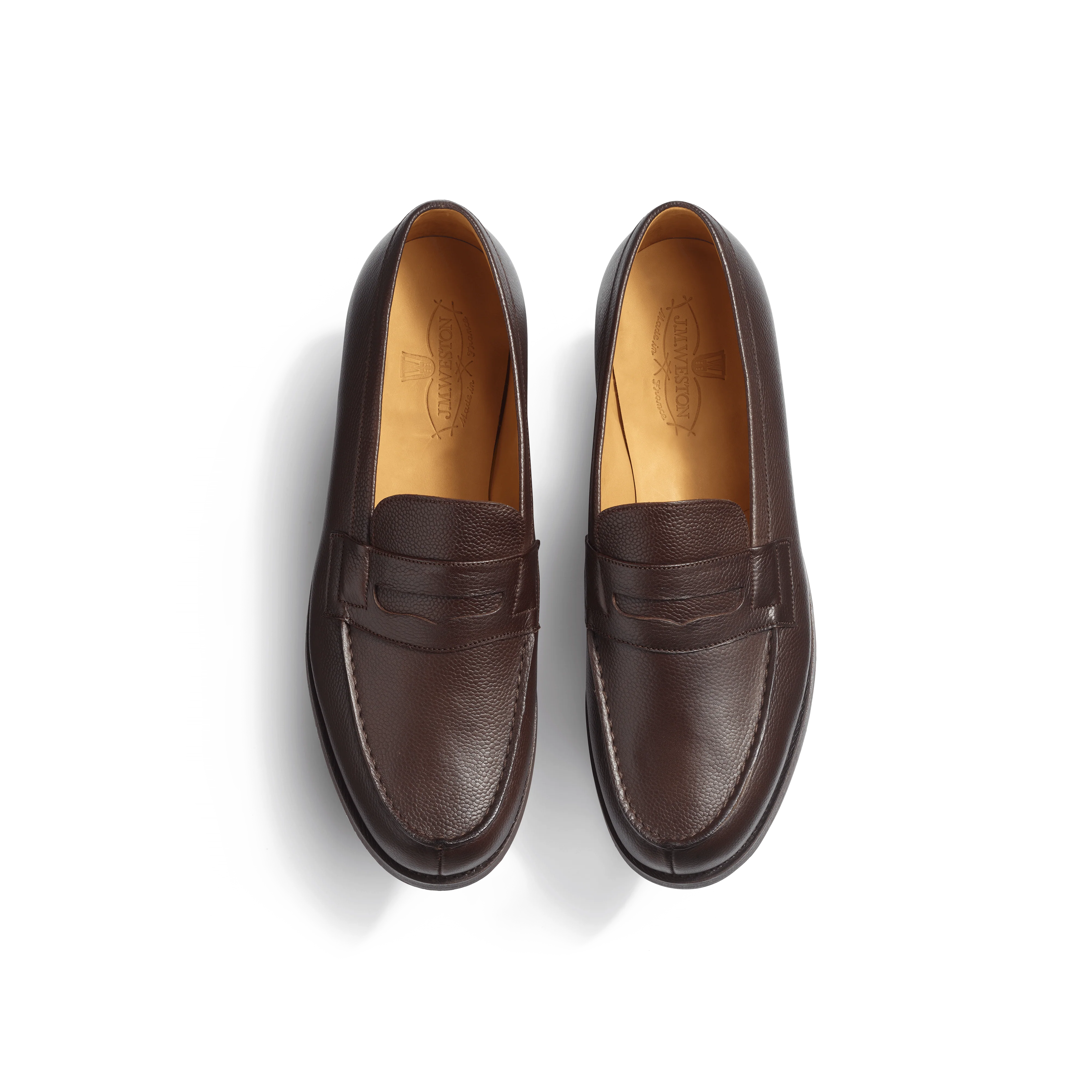 Mocassin 180 [homme cuir veau grain caviar café] - Image 3