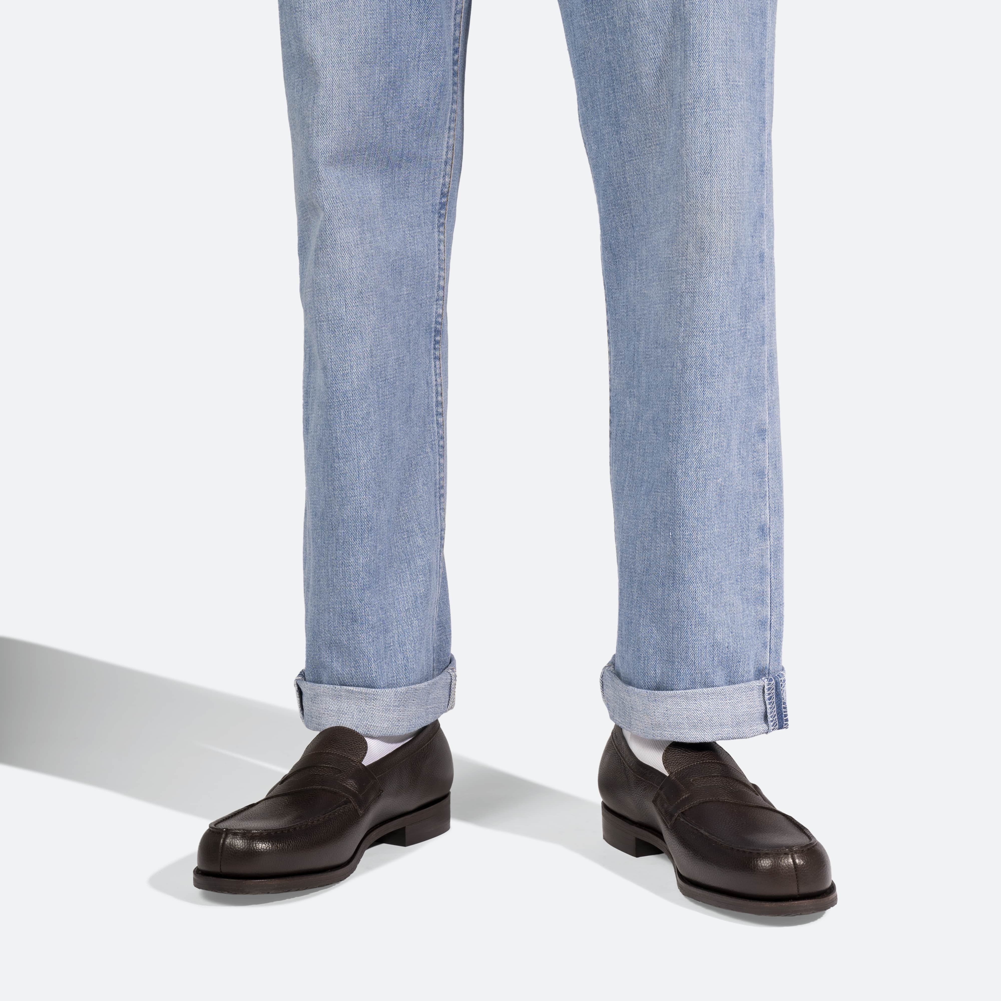 Mocassin 180 [homme cuir veau grain caviar café] - Image 5