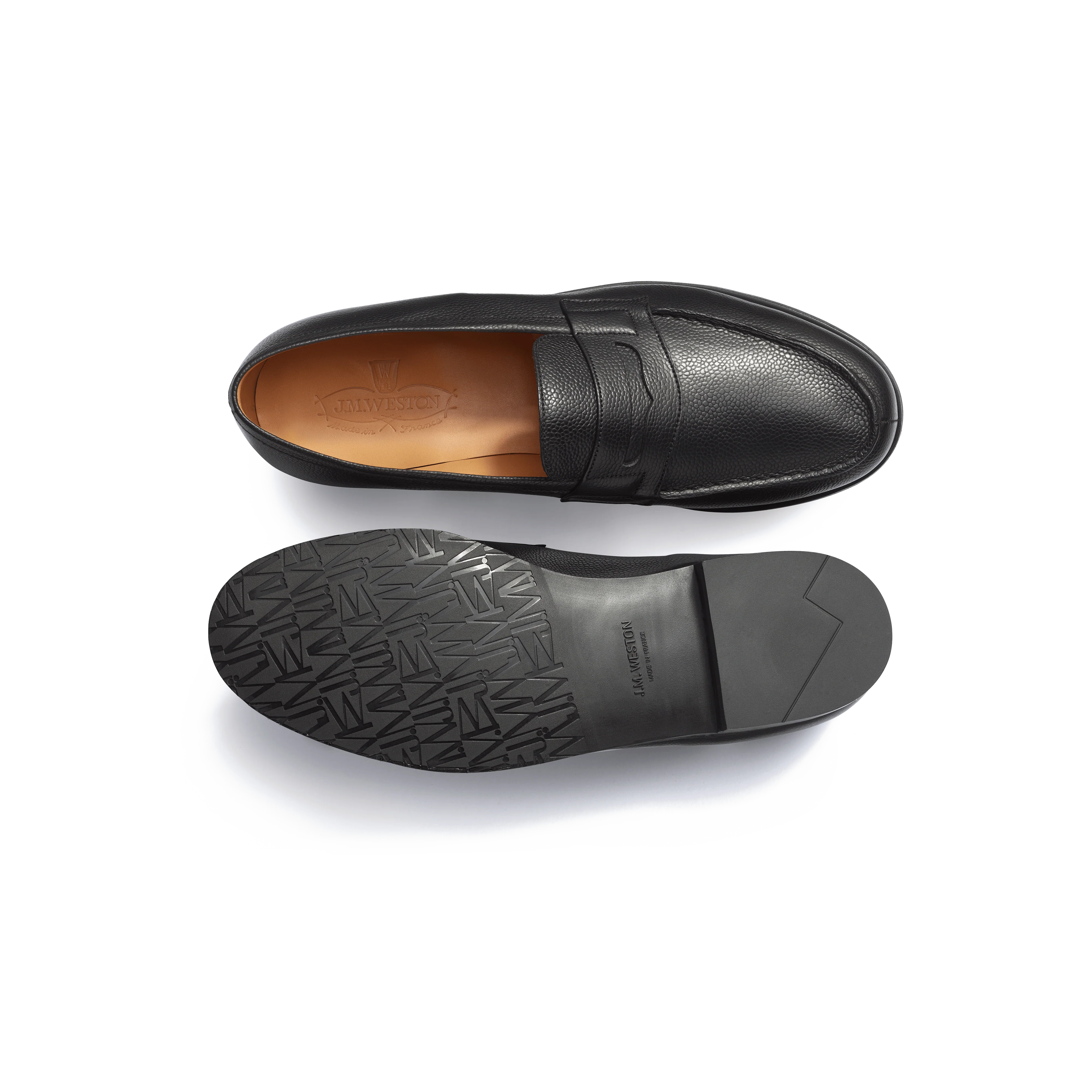 Mocassin 180 [homme cuir veau grain caviar noir] - Image 4