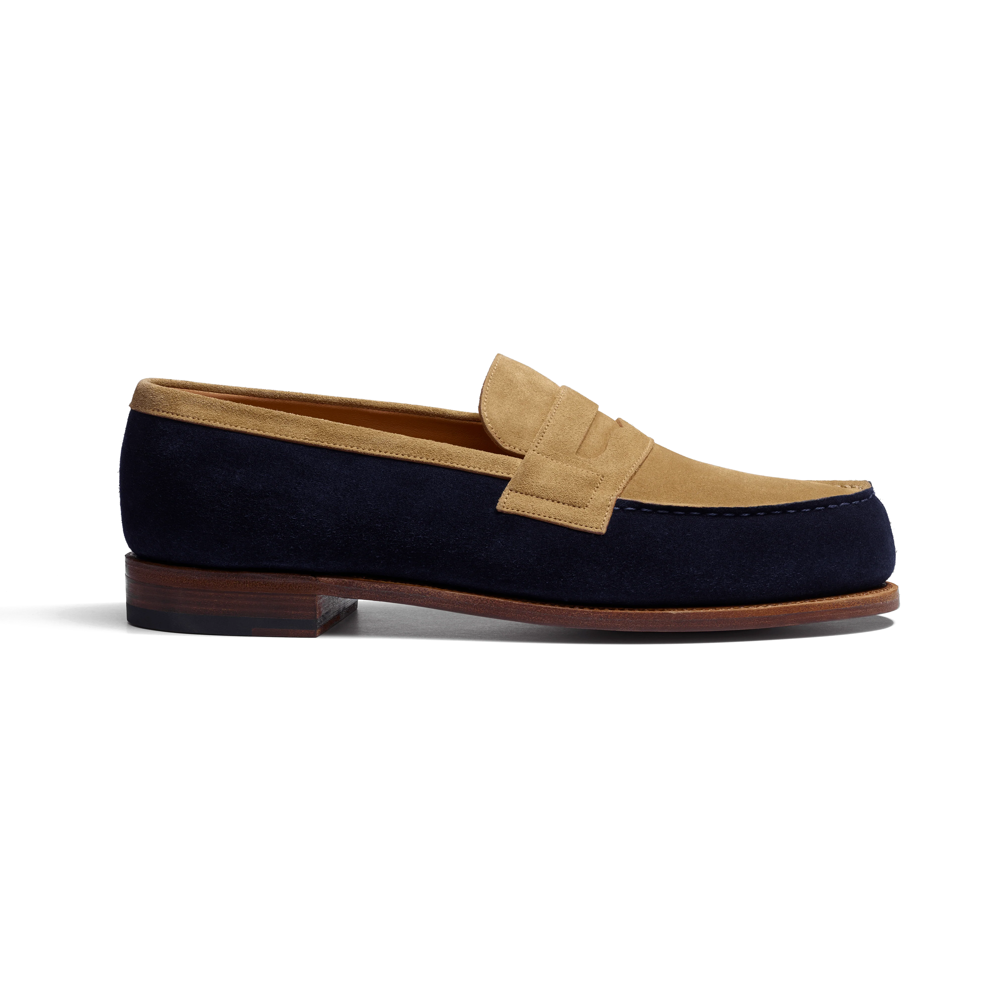 Mocassin 180 [homme cuir veau velours marine & cuir veau velours corde]