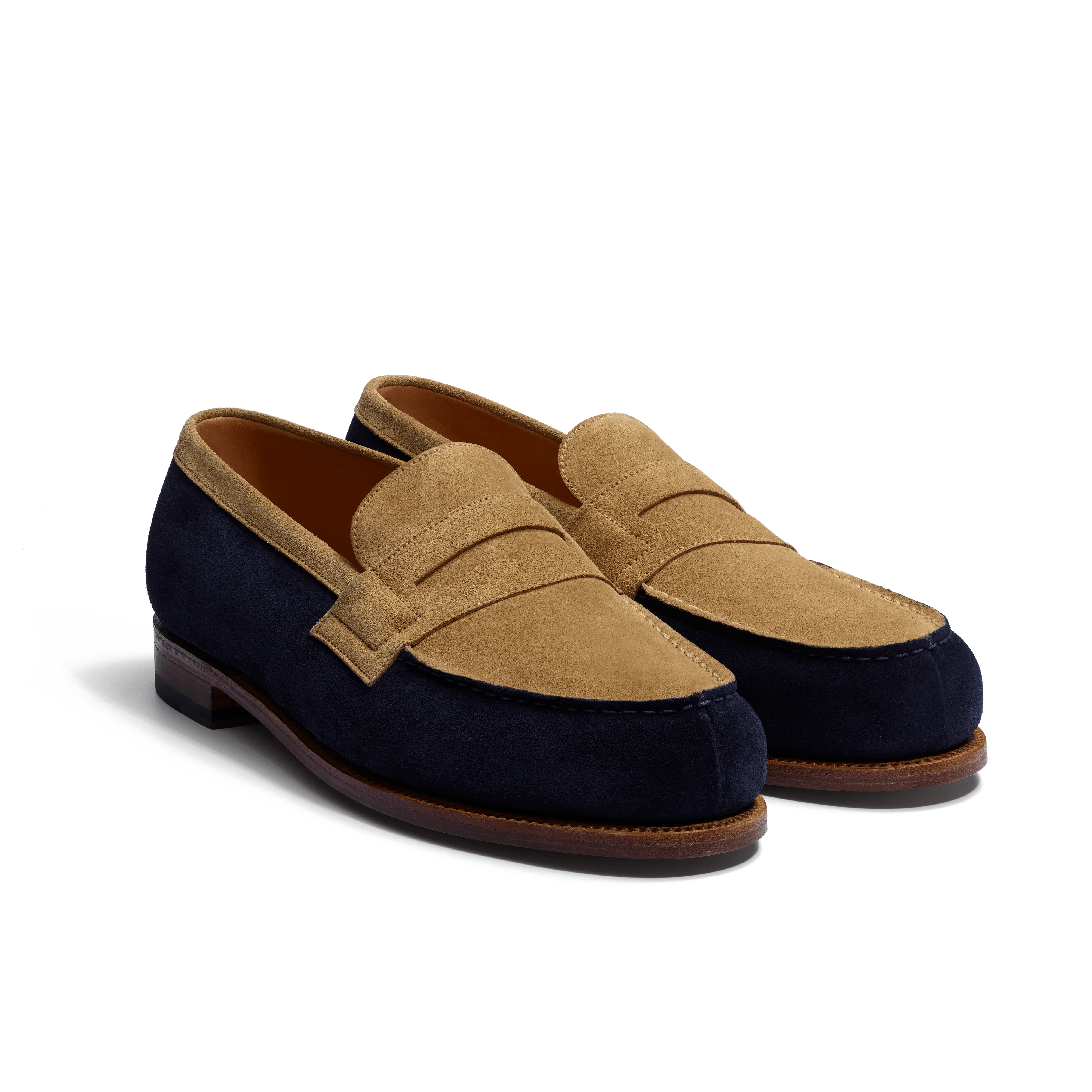 Mocassin 180 [homme cuir veau velours marine & cuir veau velours corde] - Image 2