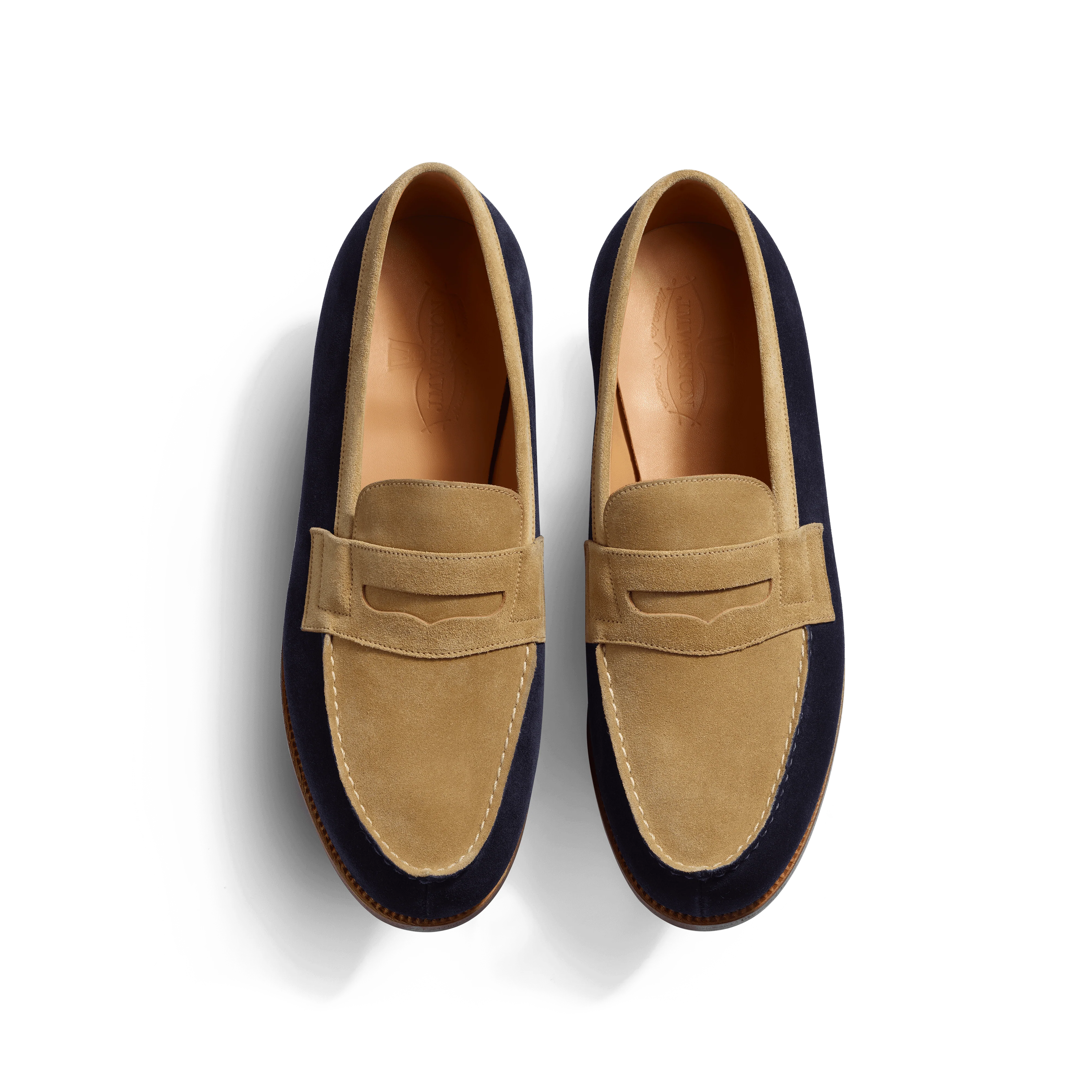 Mocassin 180 [homme cuir veau velours marine & cuir veau velours corde] - Image 3