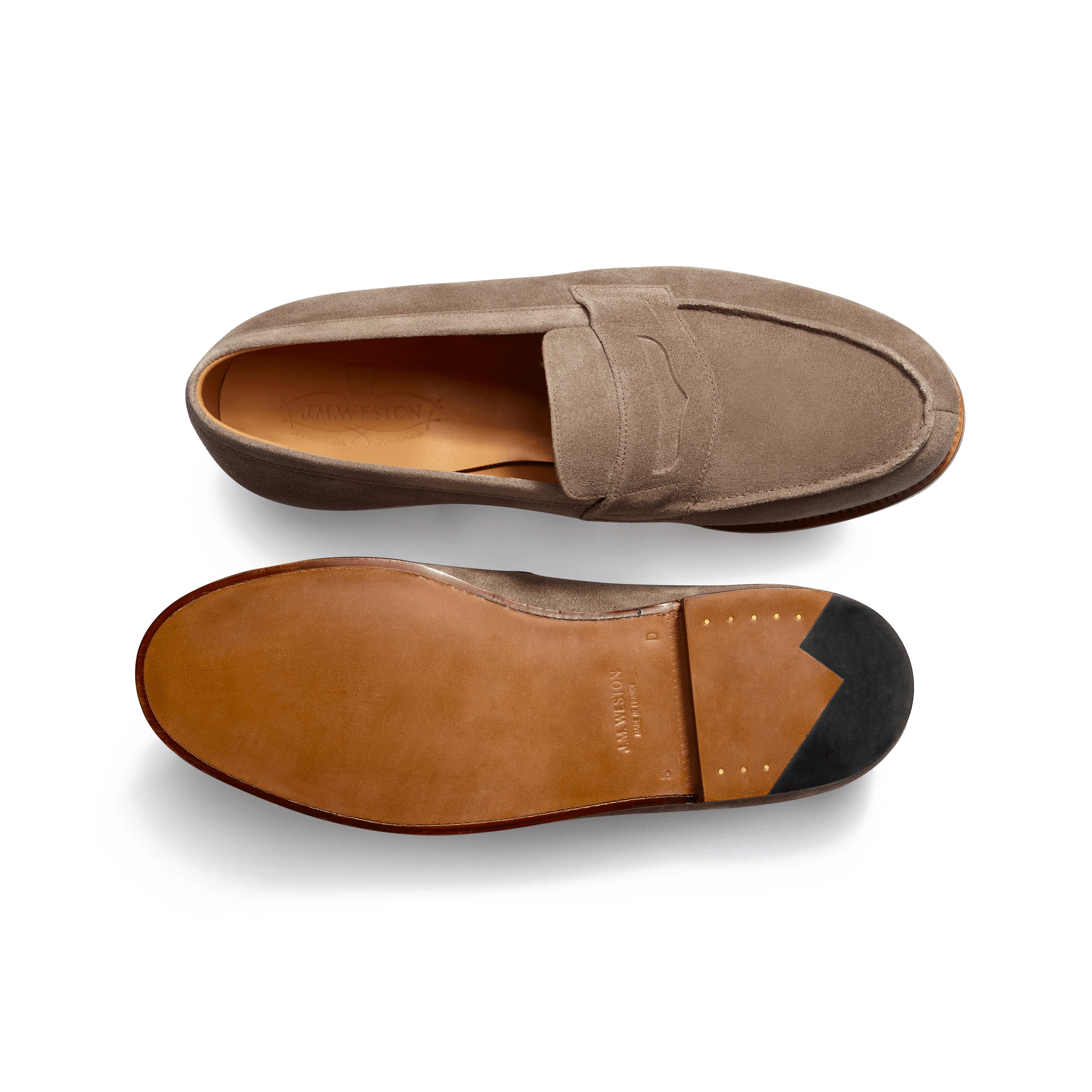 Mocassin 180 [homme cuir veau velours marron glacé] - Image 4