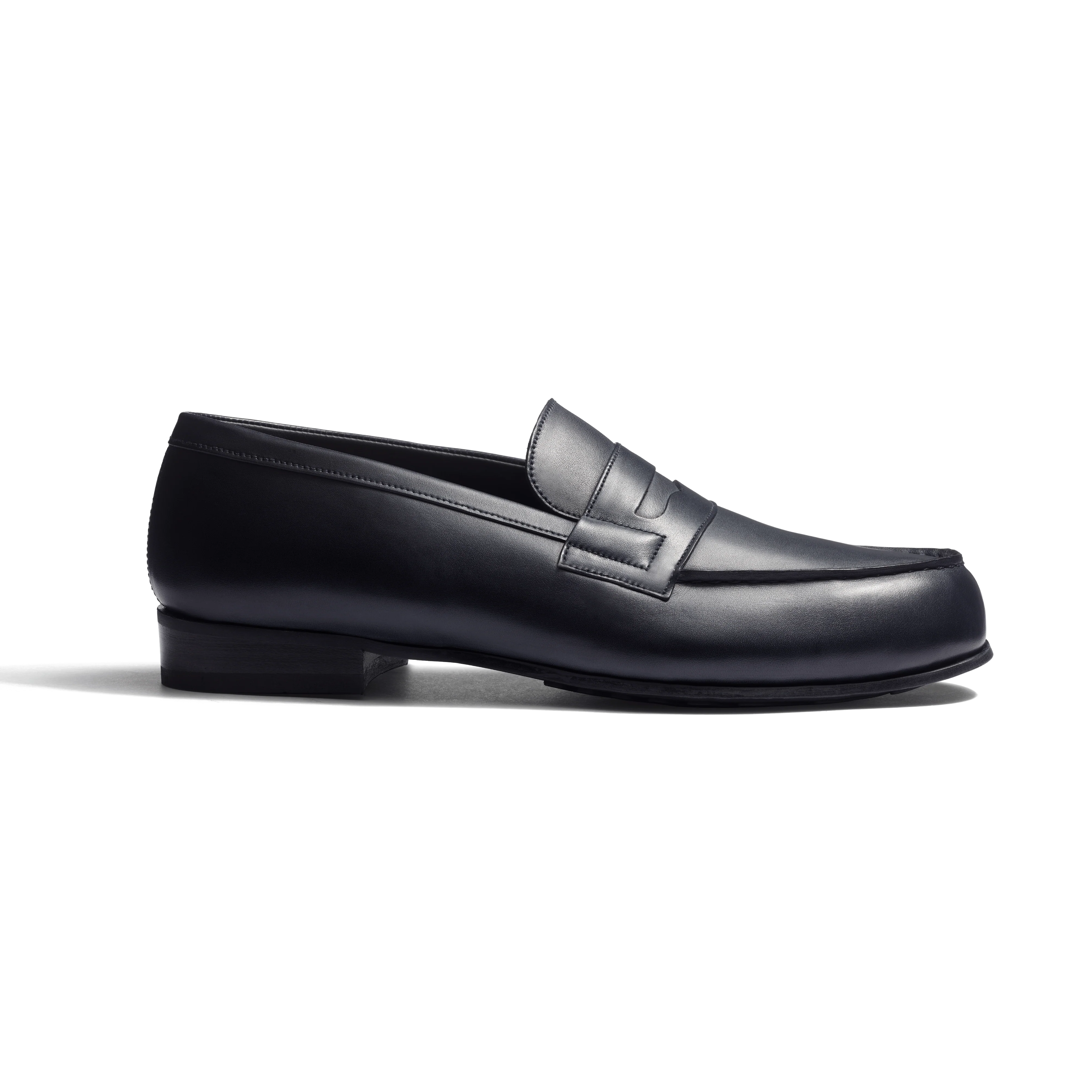 Mocassin 180 Léger [homme cuir veau lisse satiné bleu marine]