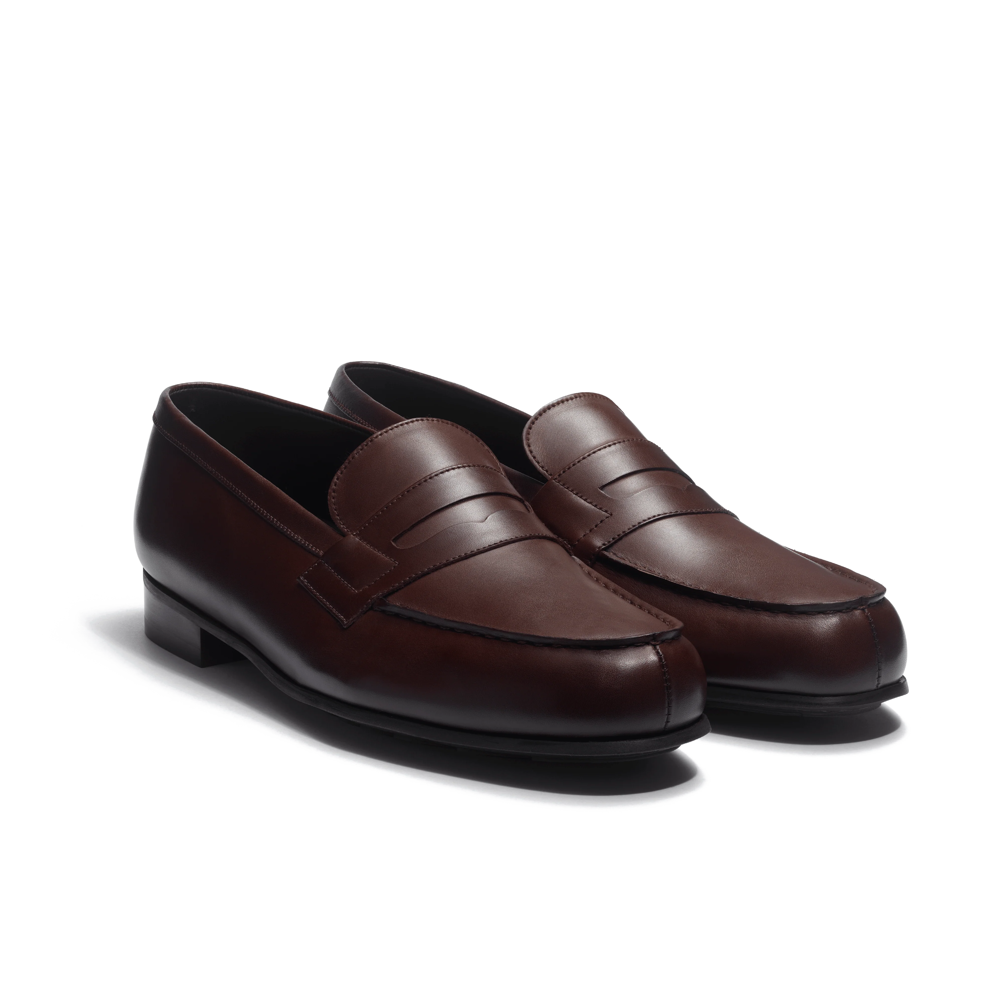 Mocassin 180 Léger [homme cuir veau lisse satiné marron mélèze] - Image 2