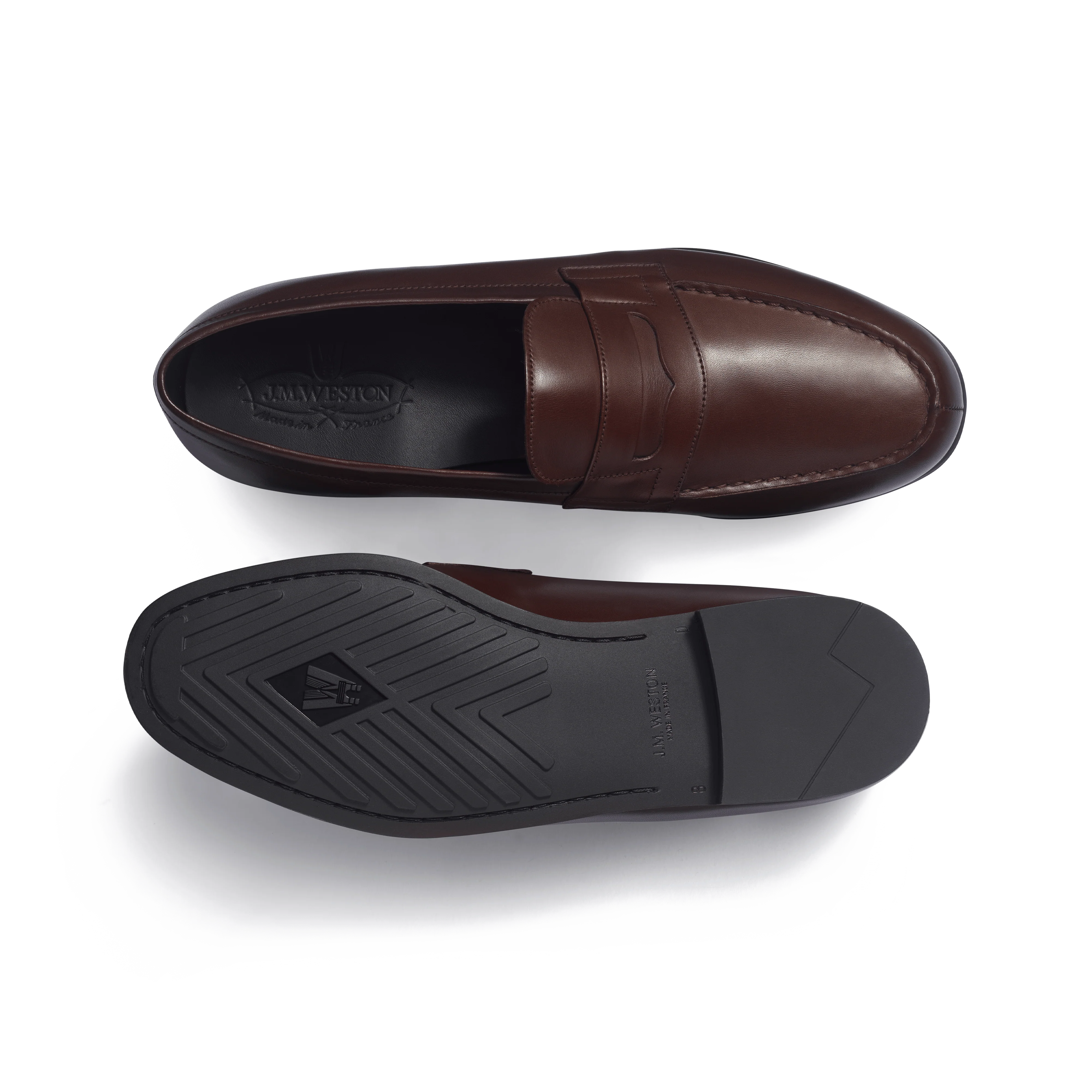Mocassin 180 Léger [homme cuir veau lisse satiné marron mélèze] - Image 4