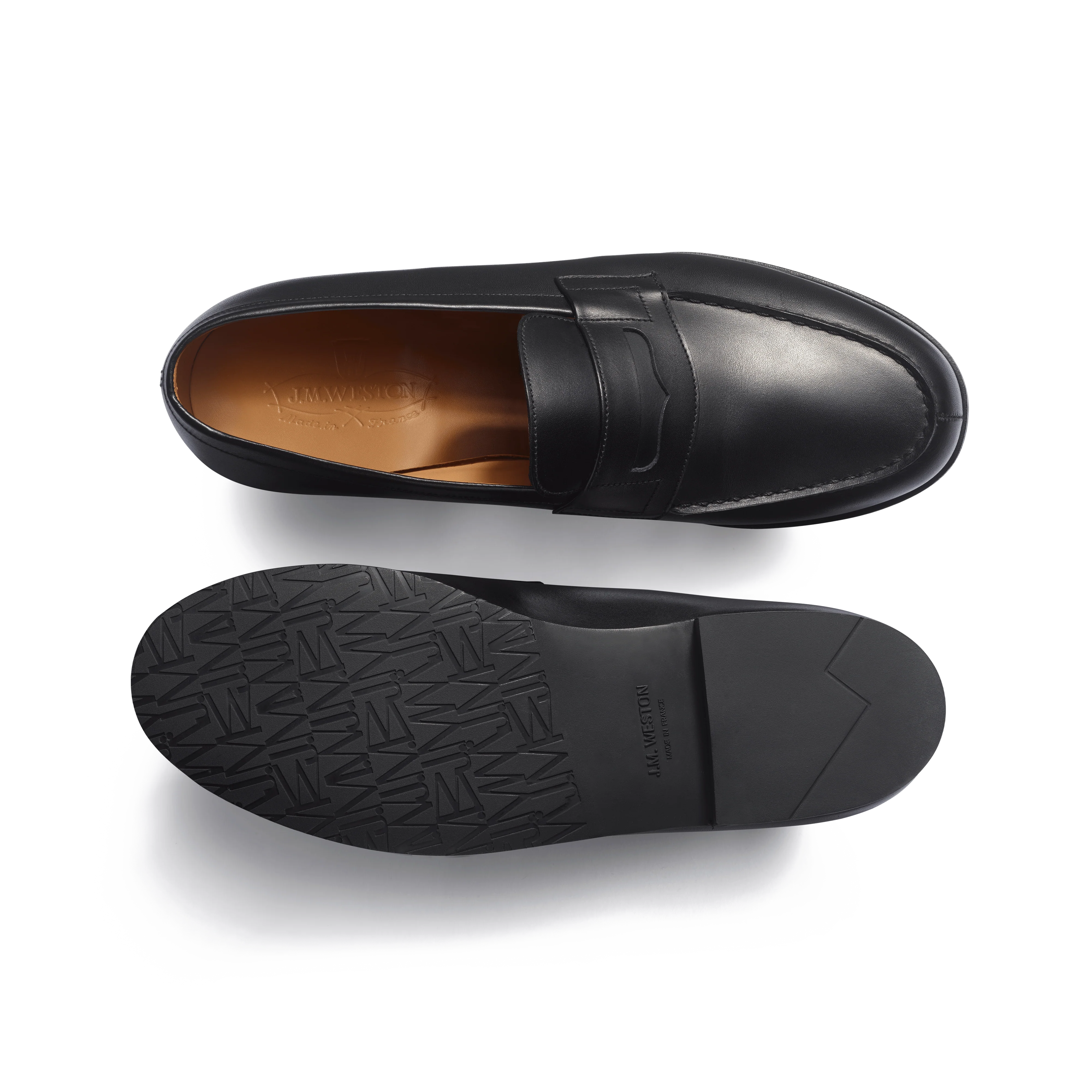 Mocassin 180 semelle gomme [homme cuir veau box noir] - Image 4