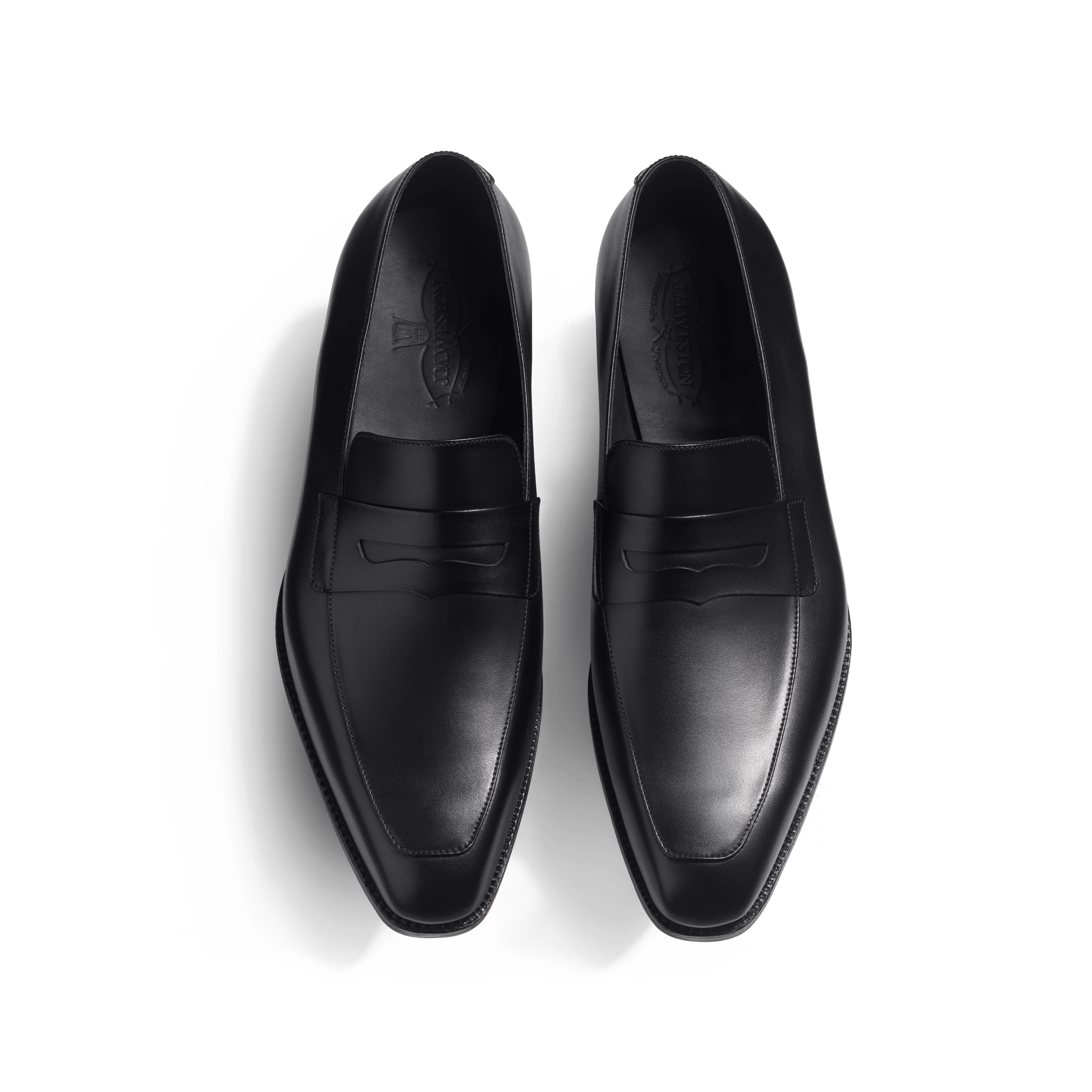 Mocassin à bride Fusain [Homme cuir veau box noir] - Image 3