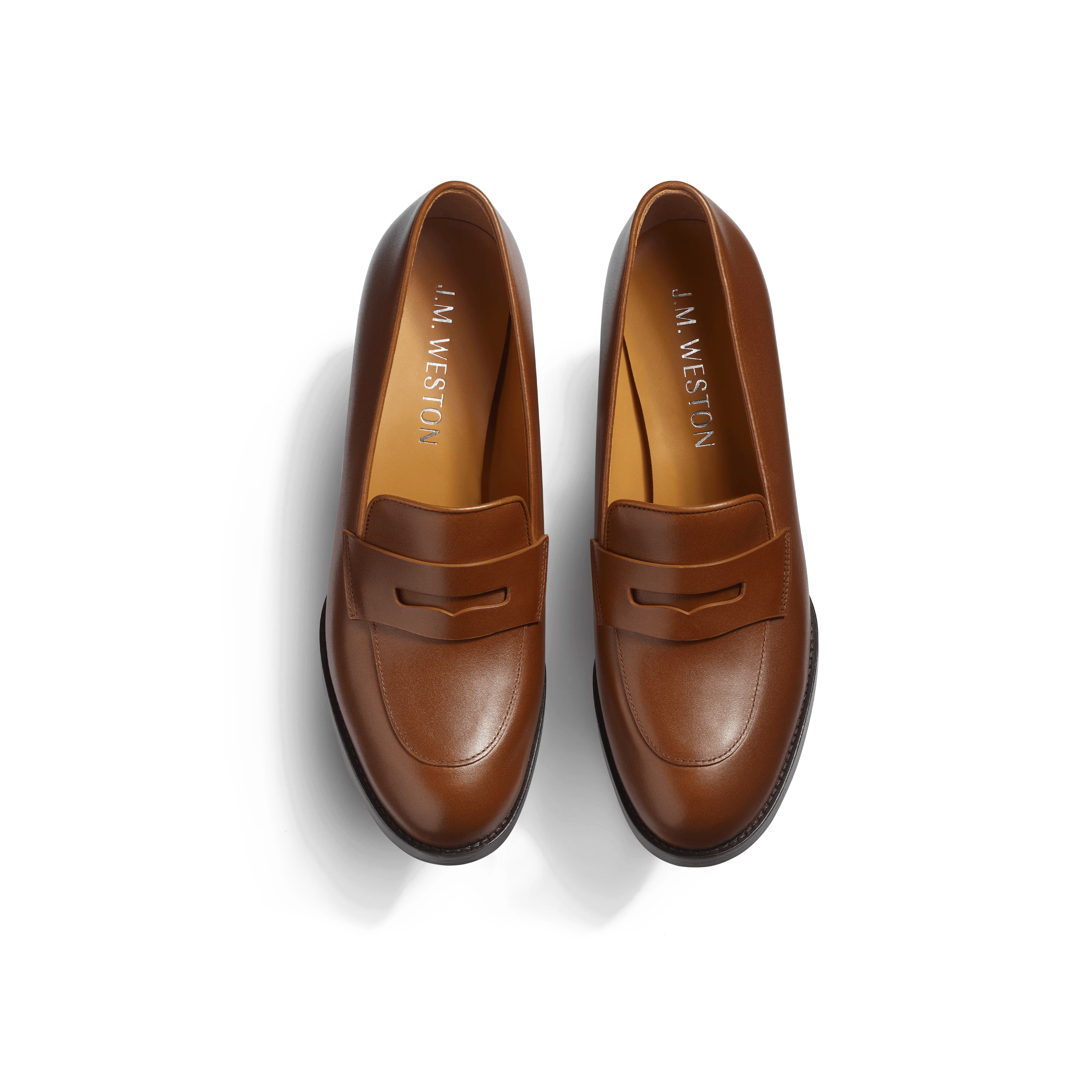 Mocassin à talon 5,5 cm [femme cuir veau lissse marron bergeronnette] - Image 3