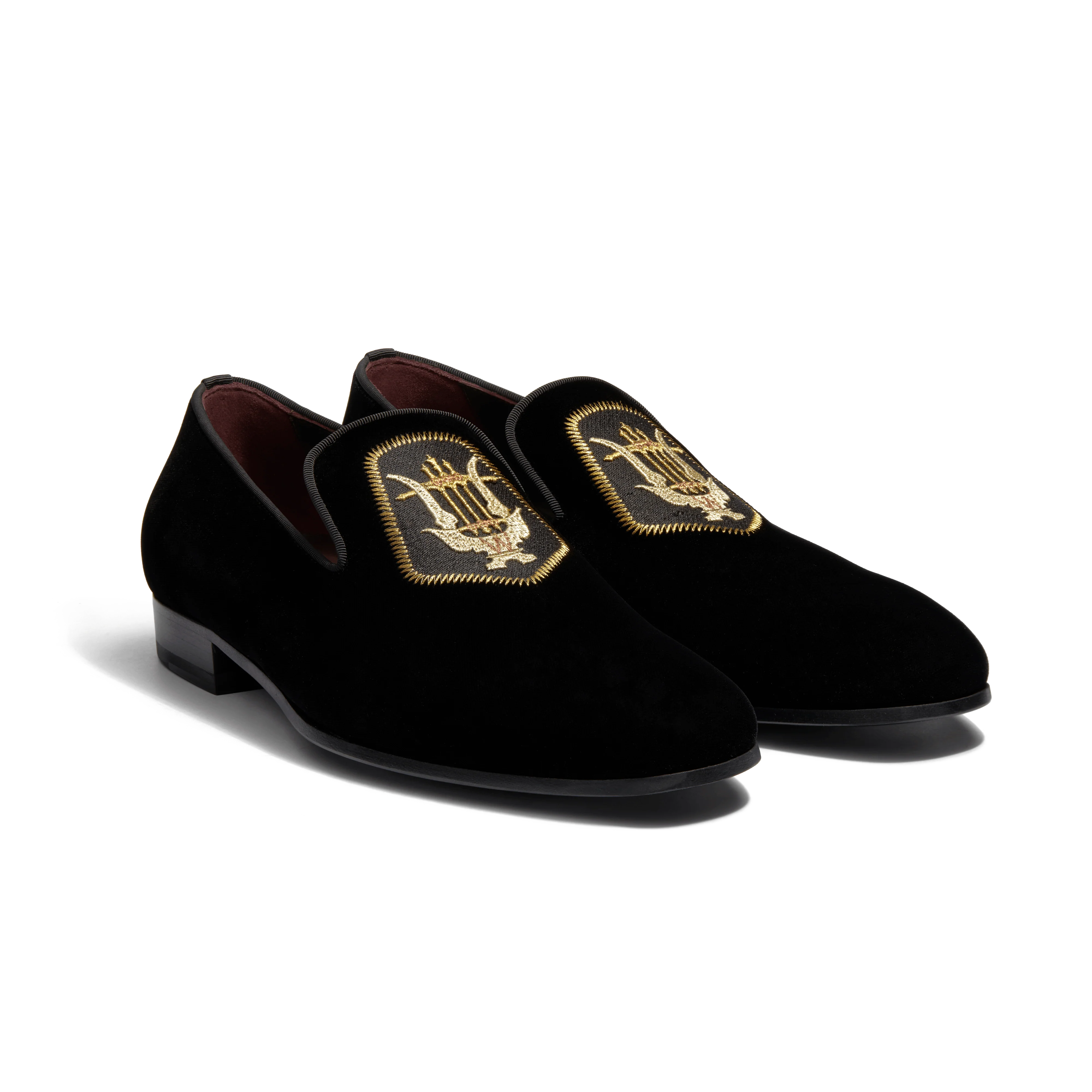Mocassin Albi avec blason J.M. Weston x Opéra de Paris [homme cuir velours textile noir] - Image 2