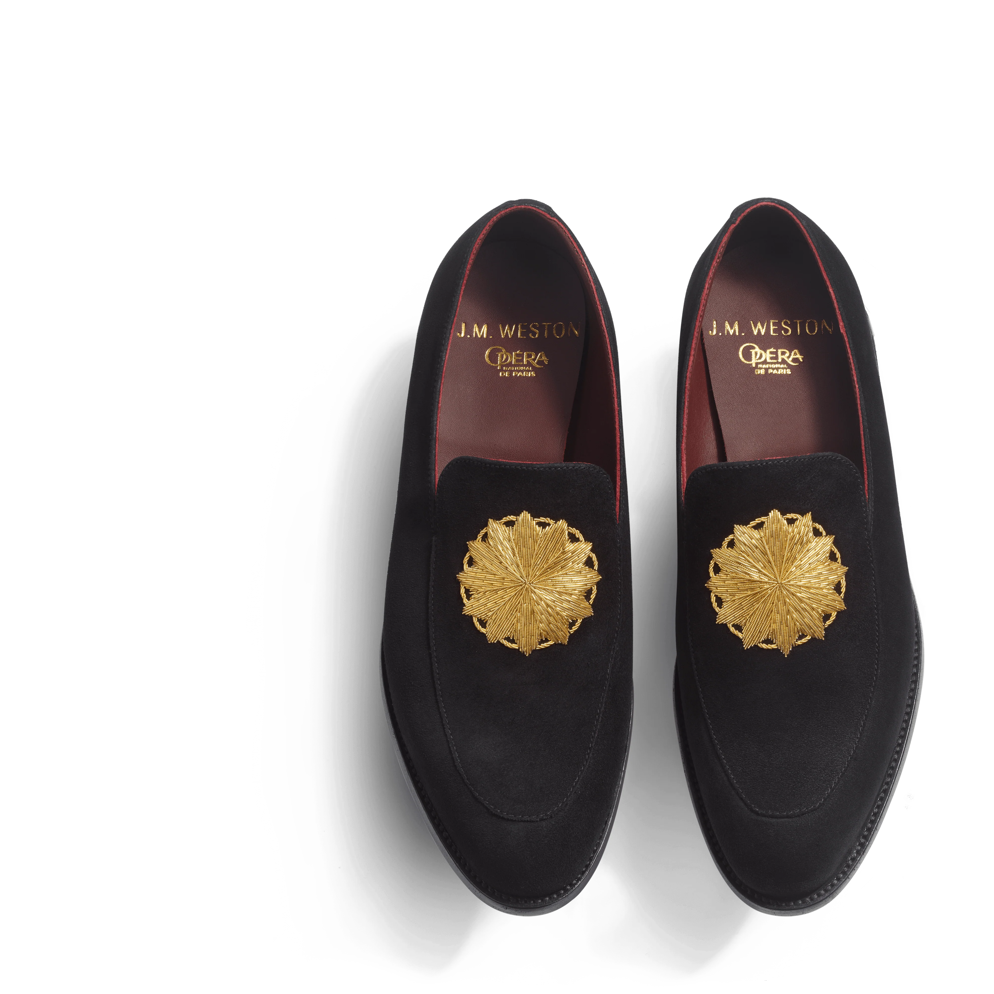 Mocassin brodé J.M. Weston x Opéra de Paris [femme cuir chèvre velours noir] - Image 3