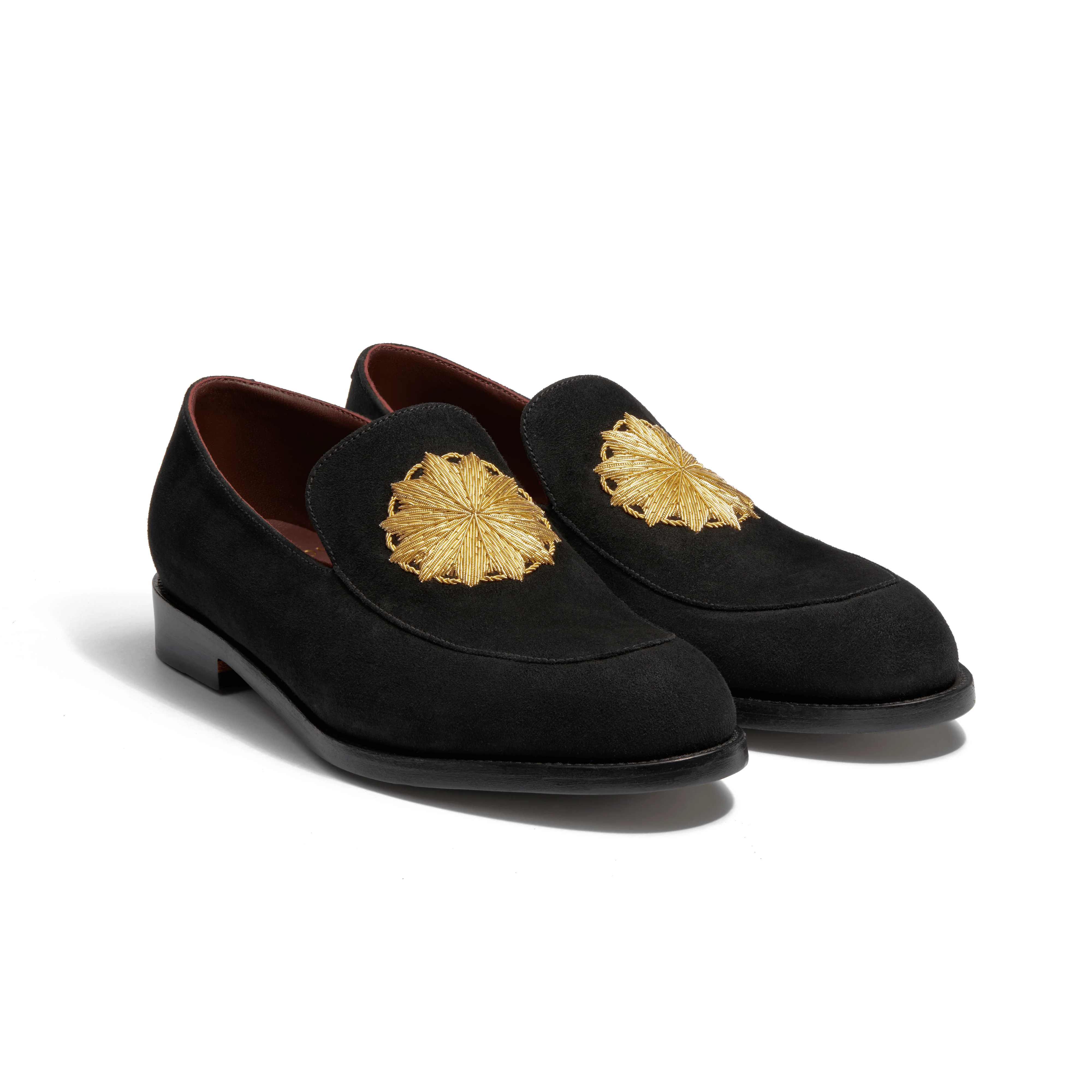 Mocassin brodé J.M. Weston x Opéra de Paris [homme cuir chèvre velours noir] - Image 2
